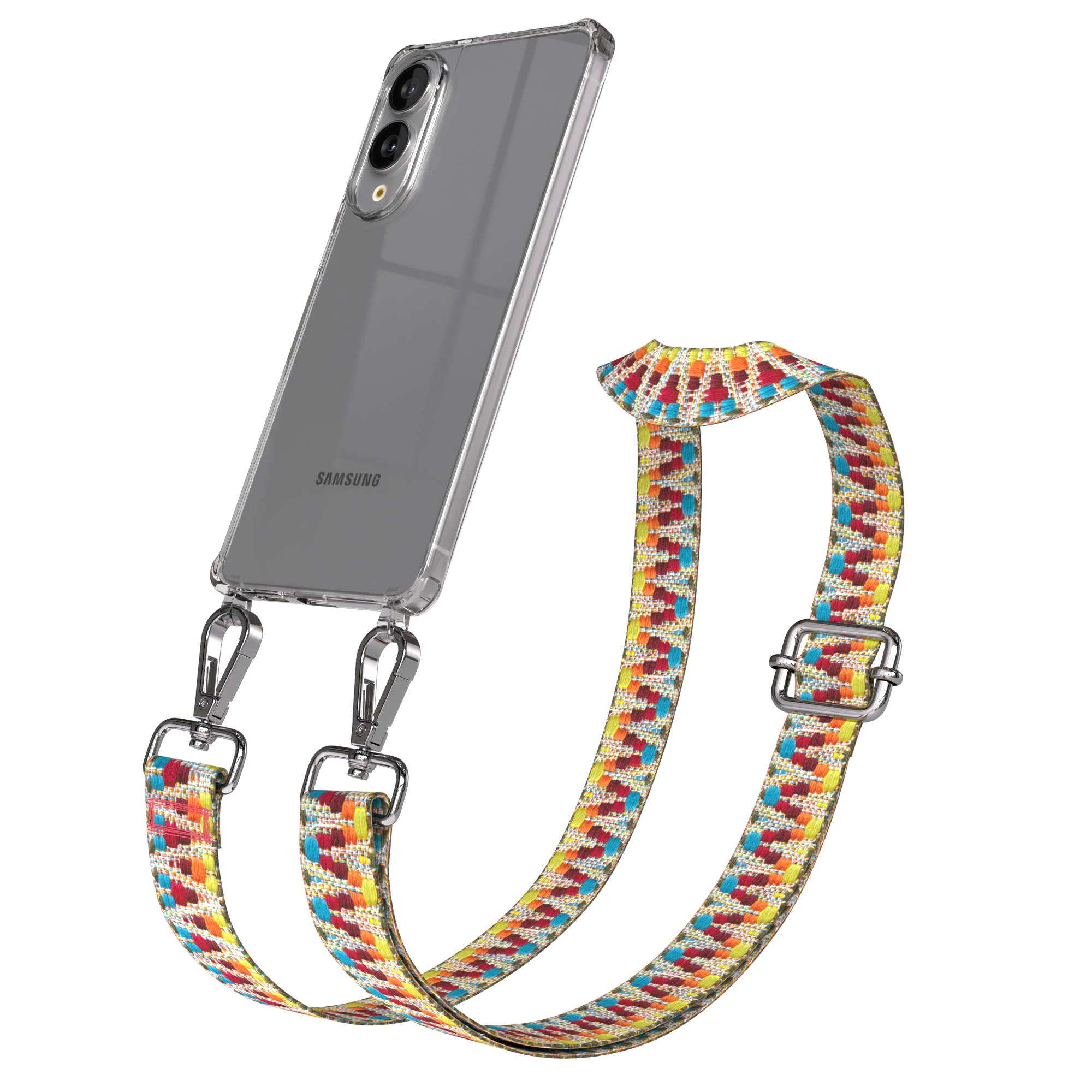 Samsung Galaxy S25 Edge Handykette mit verstellbarem Boho Trageriemen