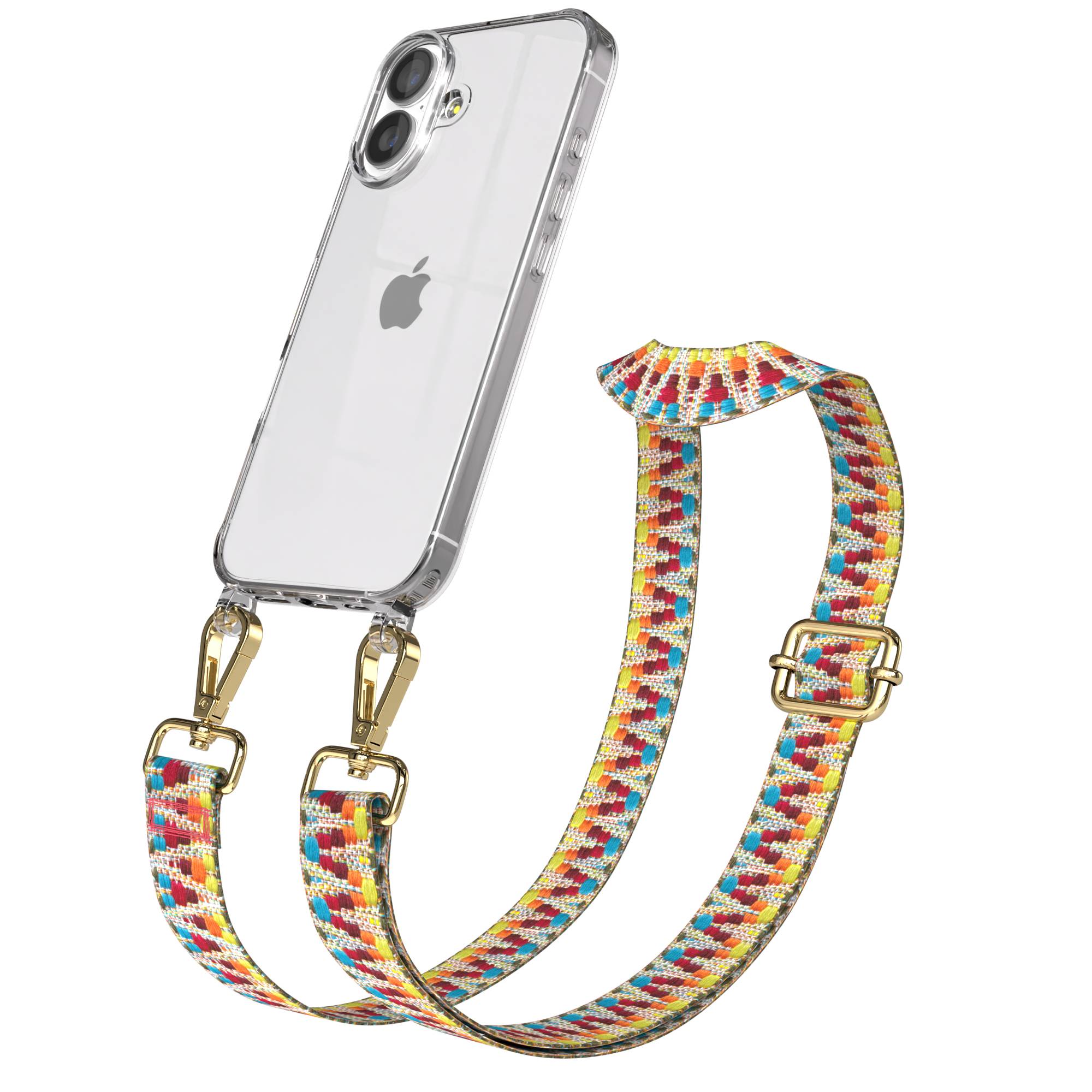 iPhone 17 Handykette mit verstellbarem Boho Band zum Umhängen