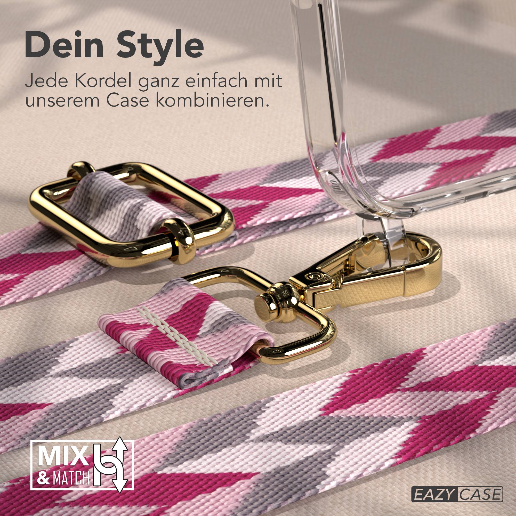 iPhone 17 Handykette mit verstellbarem Boho Band zum Umhängen