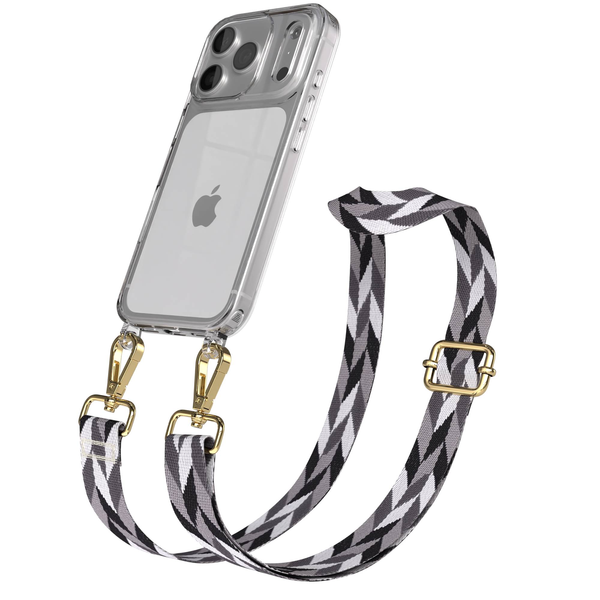 iPhone 17 Pro Handykette mit Boho Band verstellbar