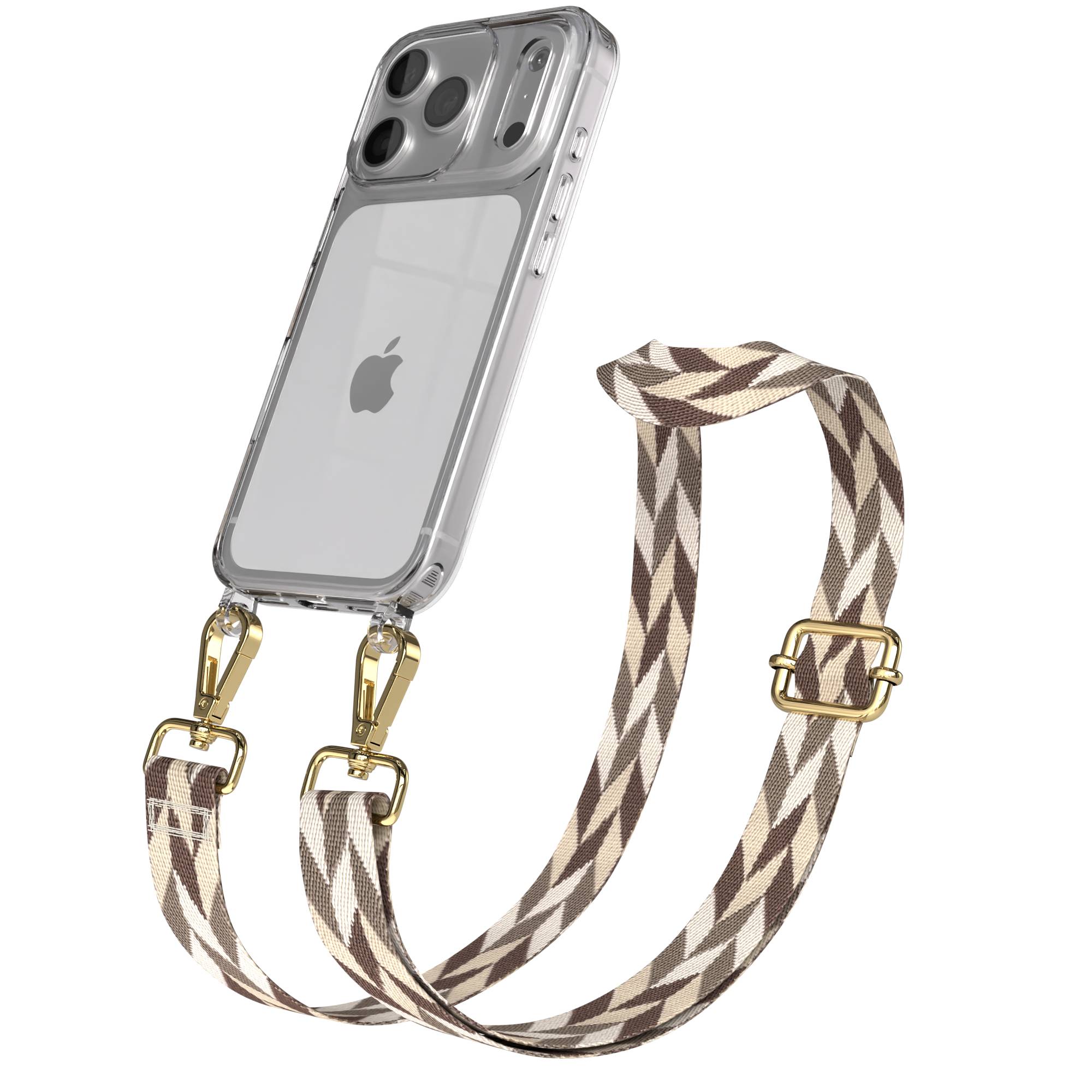 iPhone 17 Pro Handykette mit Boho Band verstellbar
