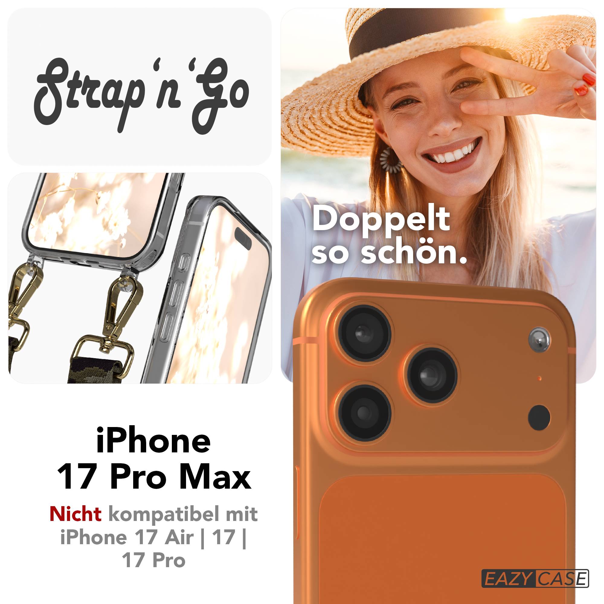 iPhone 17 Pro Max Handykette mit Boho Band verstellbar EAZY CASE
