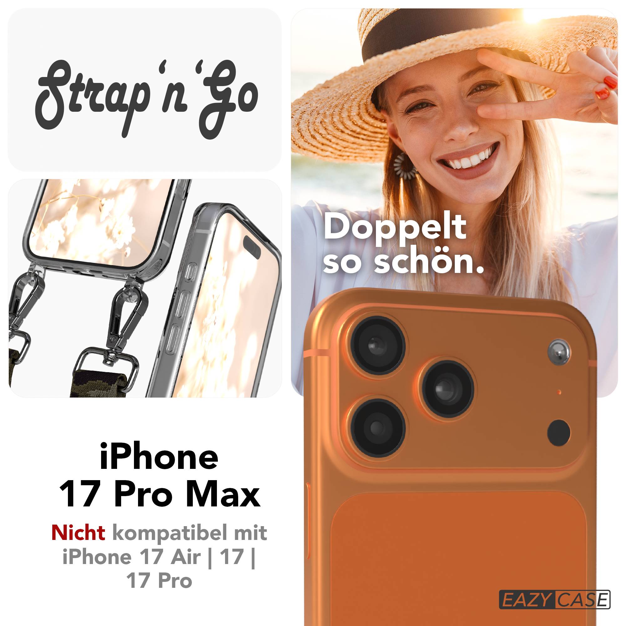 iPhone 17 Pro Max Handykette mit Boho Band verstellbar EAZY CASE