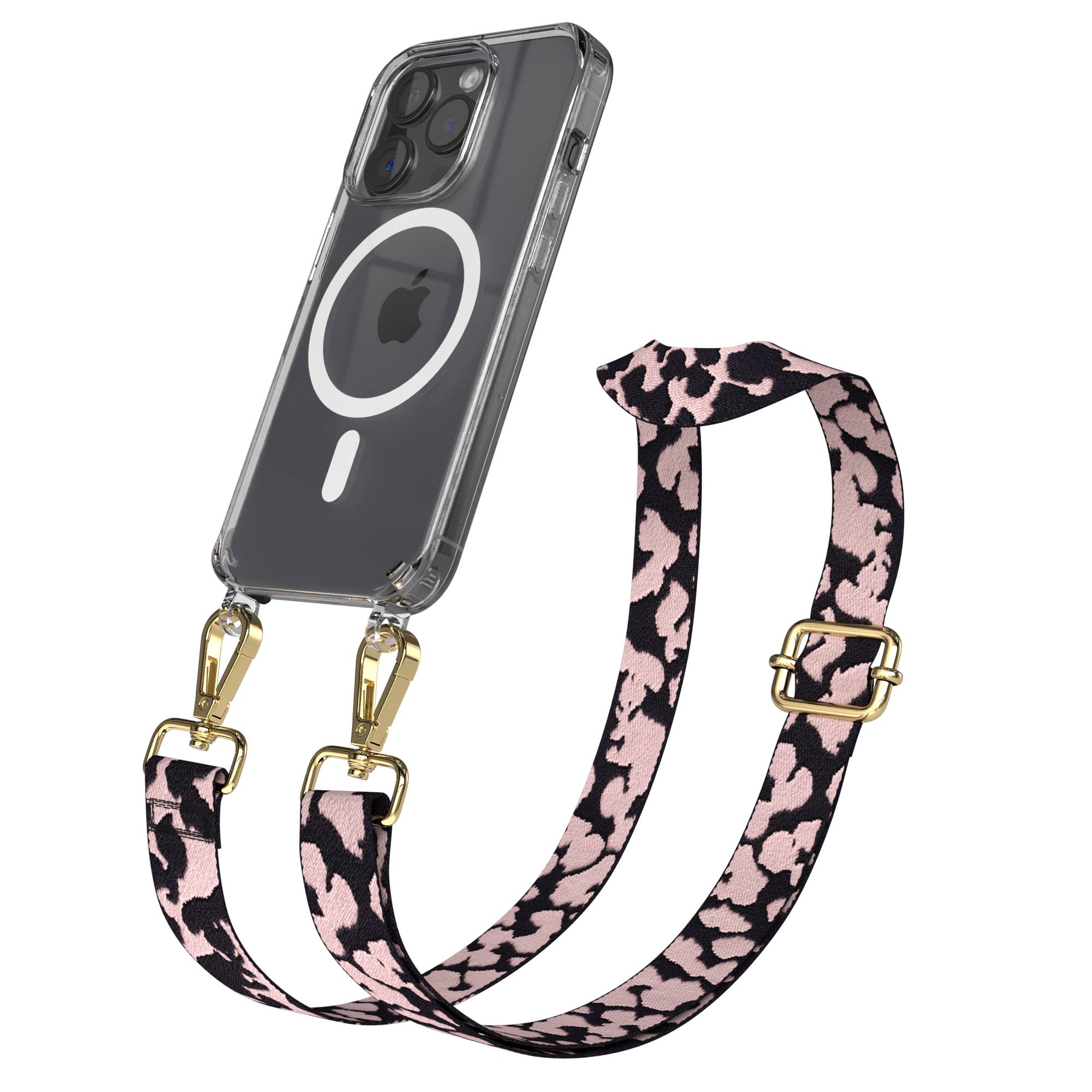 iPhone 15 Pro MagSafe Handykette mit Boho Band verstellbar