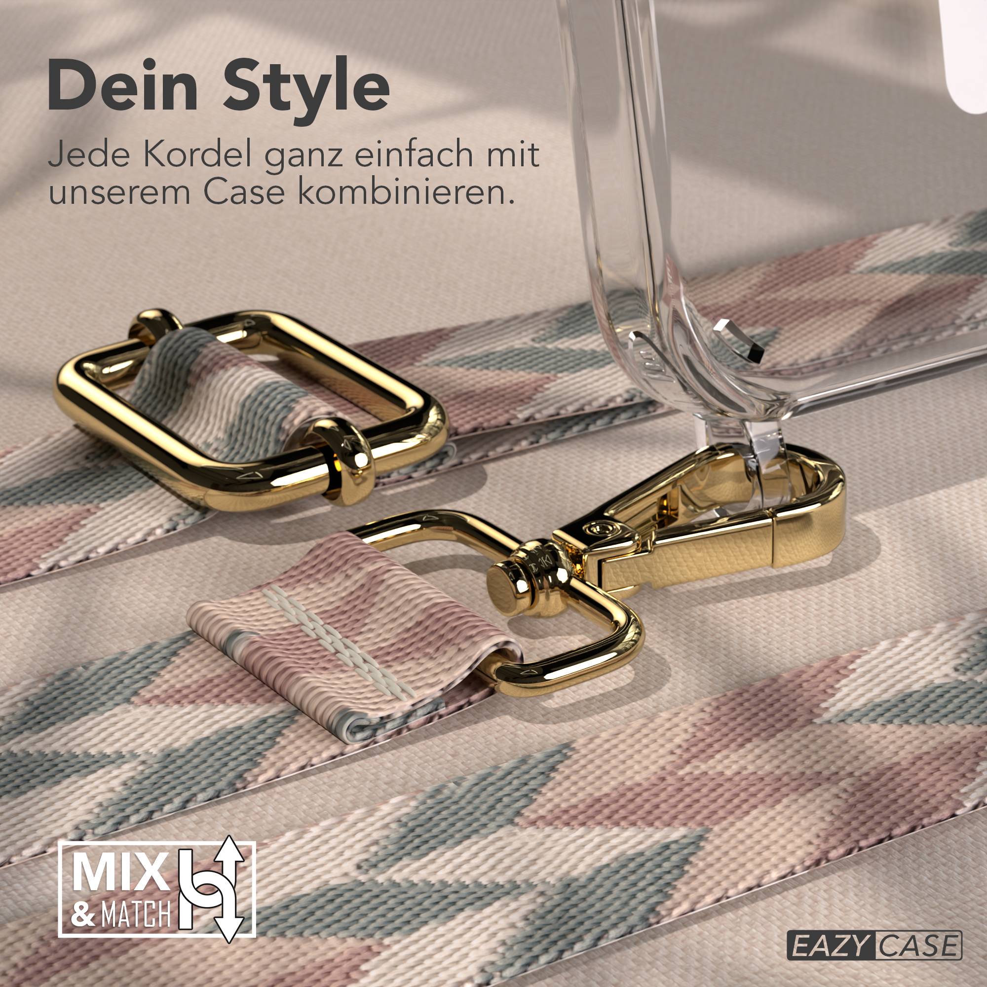 iPhone 15 Pro MagSafe Handykette mit Boho Band verstellbar