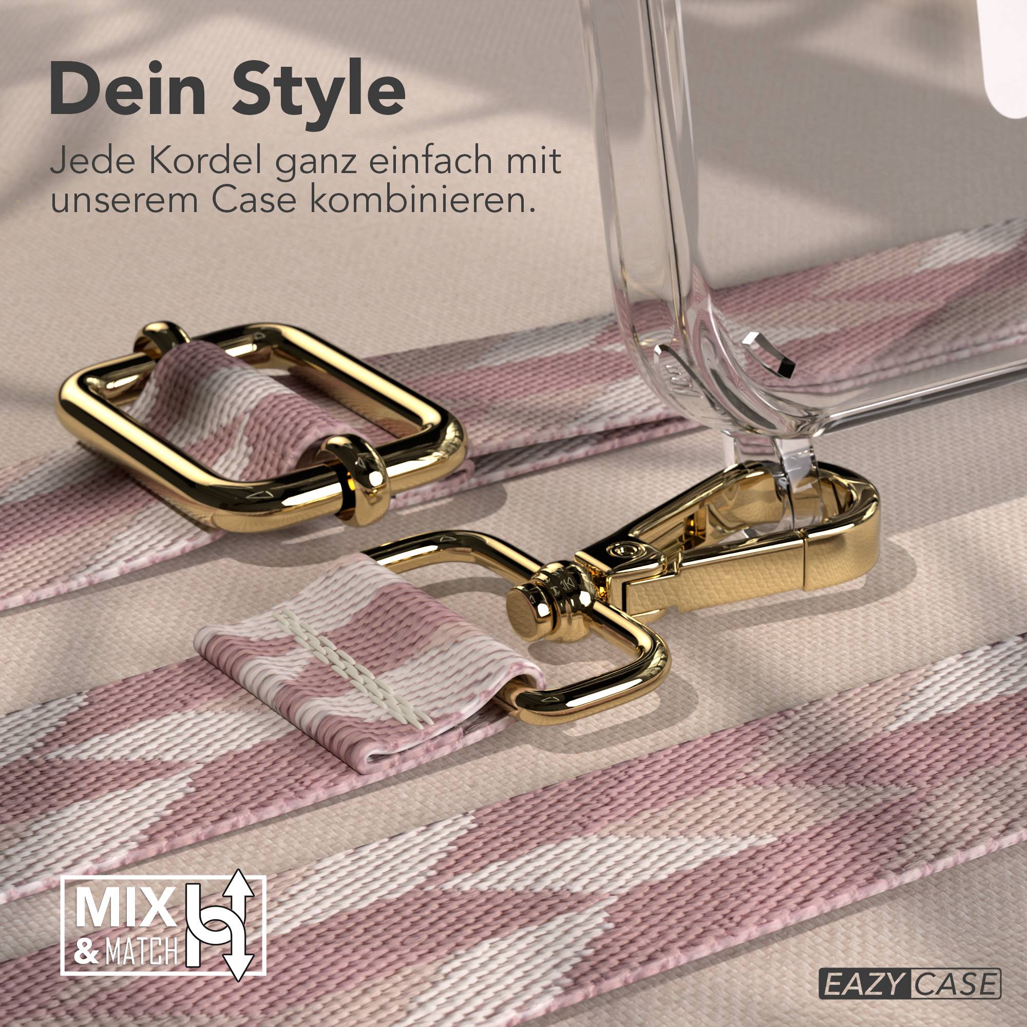 iPhone 15 Pro MagSafe Handykette mit Boho Band verstellbar