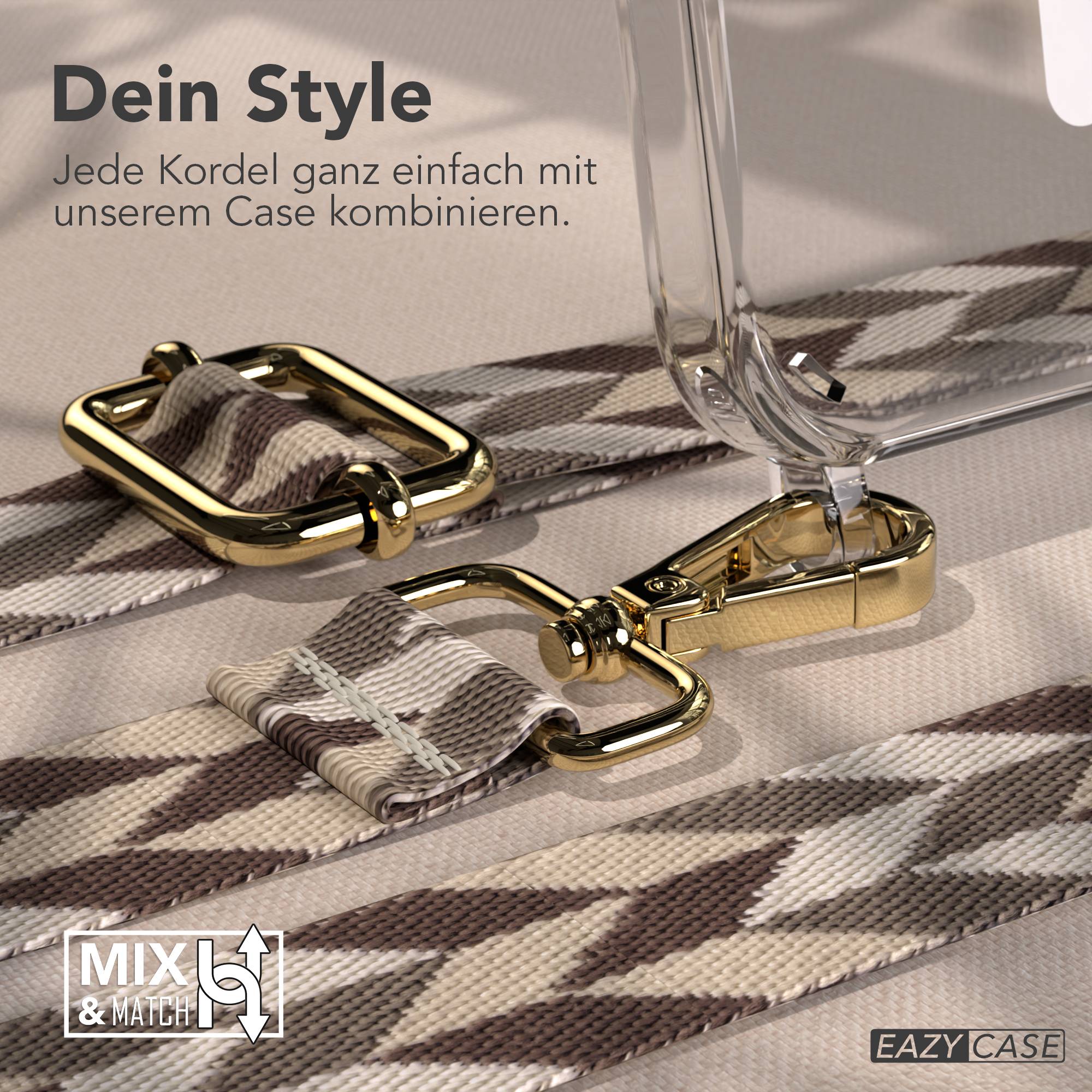 iPhone 15 Pro MagSafe Handykette mit Boho Band verstellbar