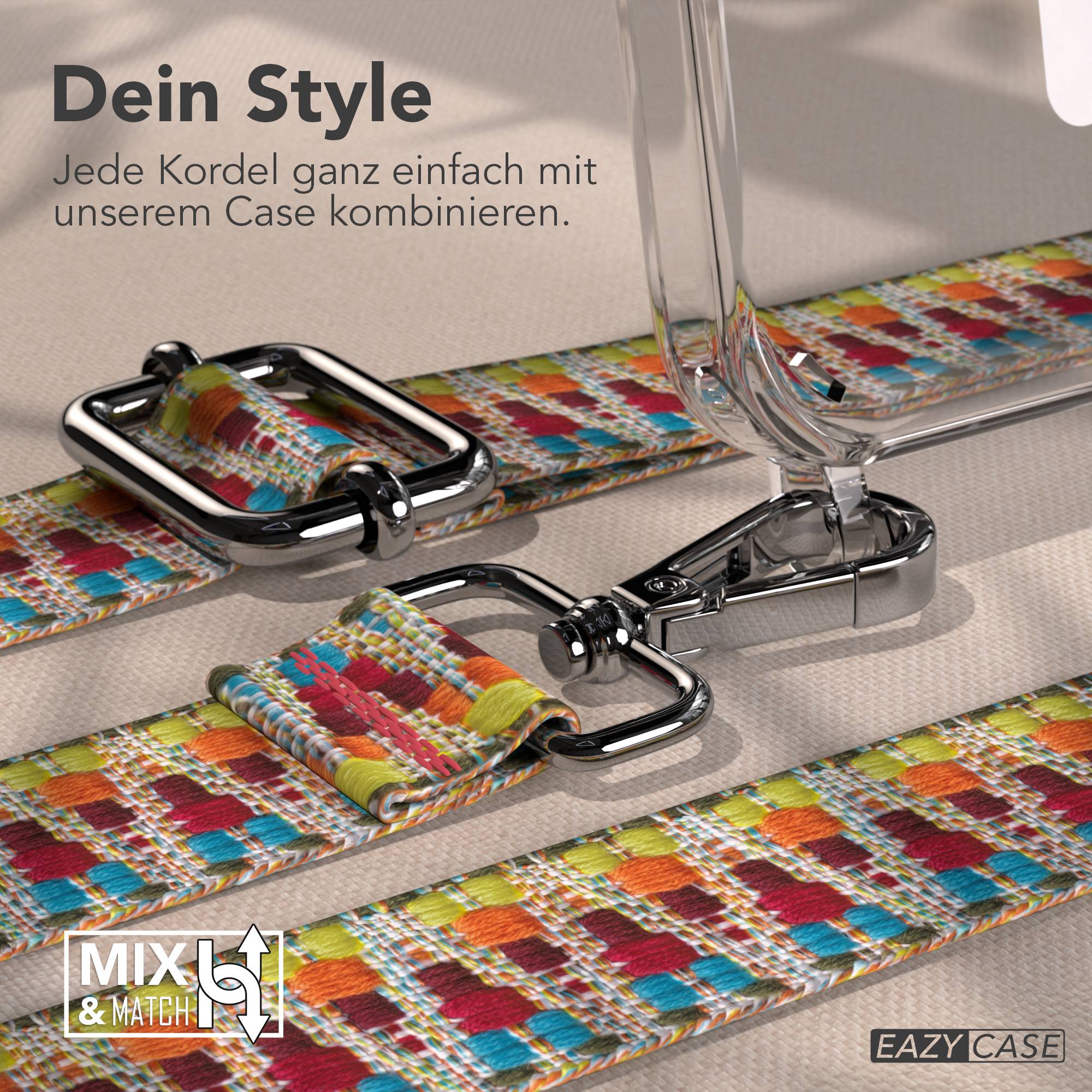 iPhone 15 Pro MagSafe Handykette mit Boho Band verstellbar