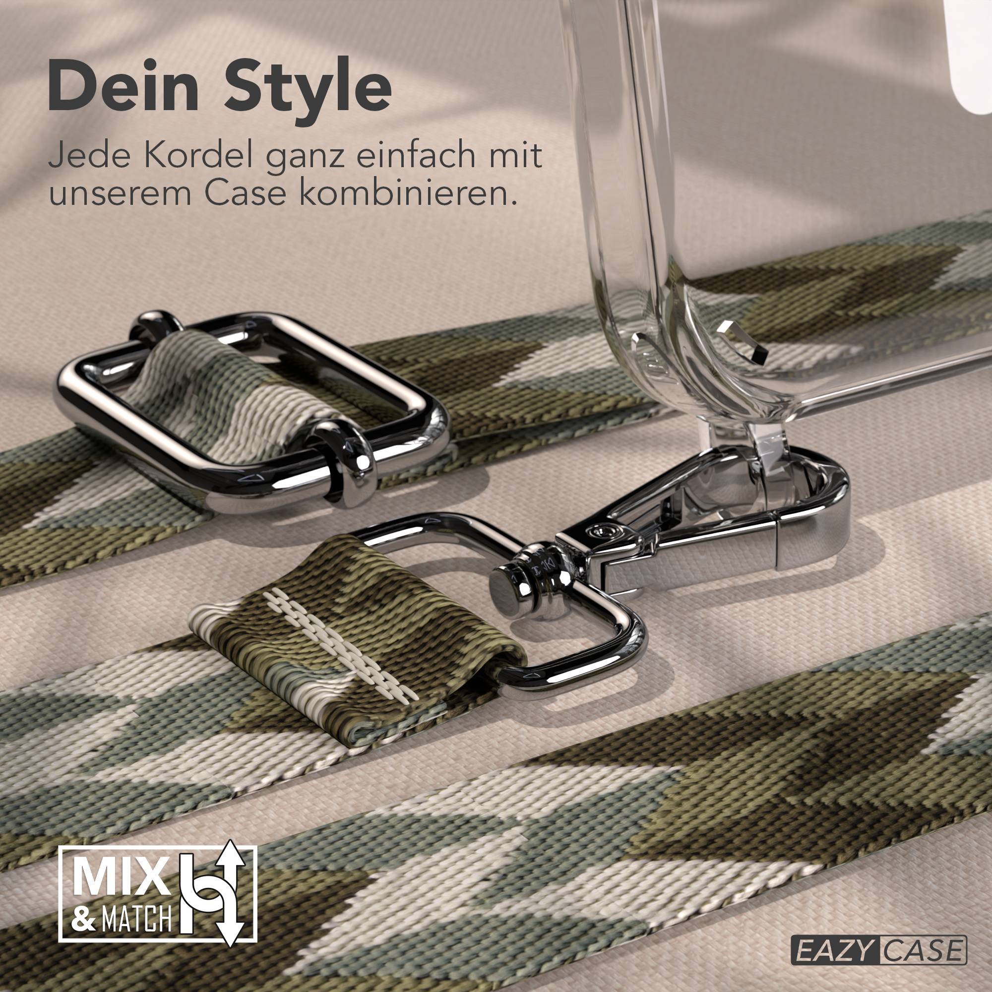iPhone 15 Pro MagSafe Handykette mit Boho Band verstellbar
