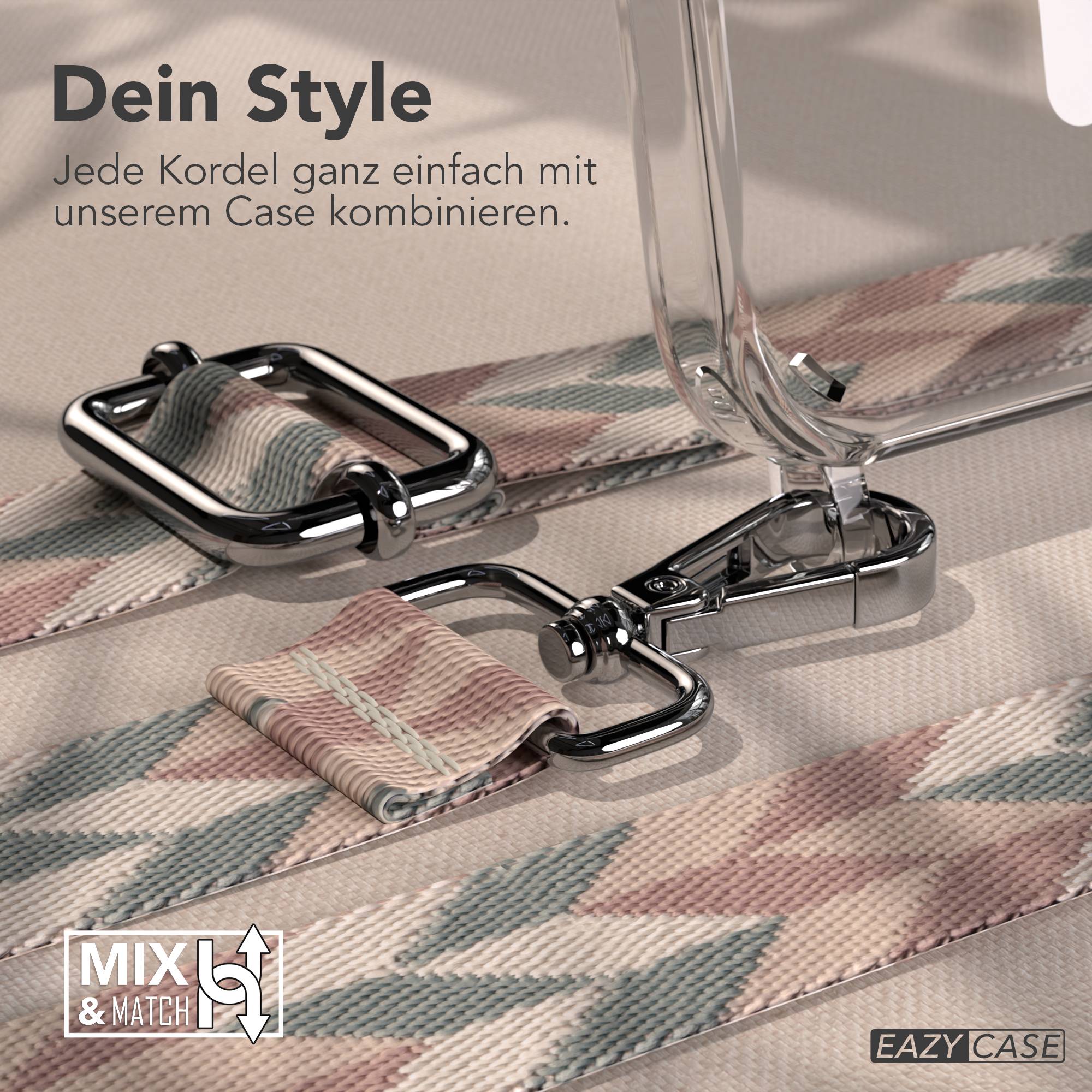 iPhone 15 Pro MagSafe Handykette mit Boho Band verstellbar