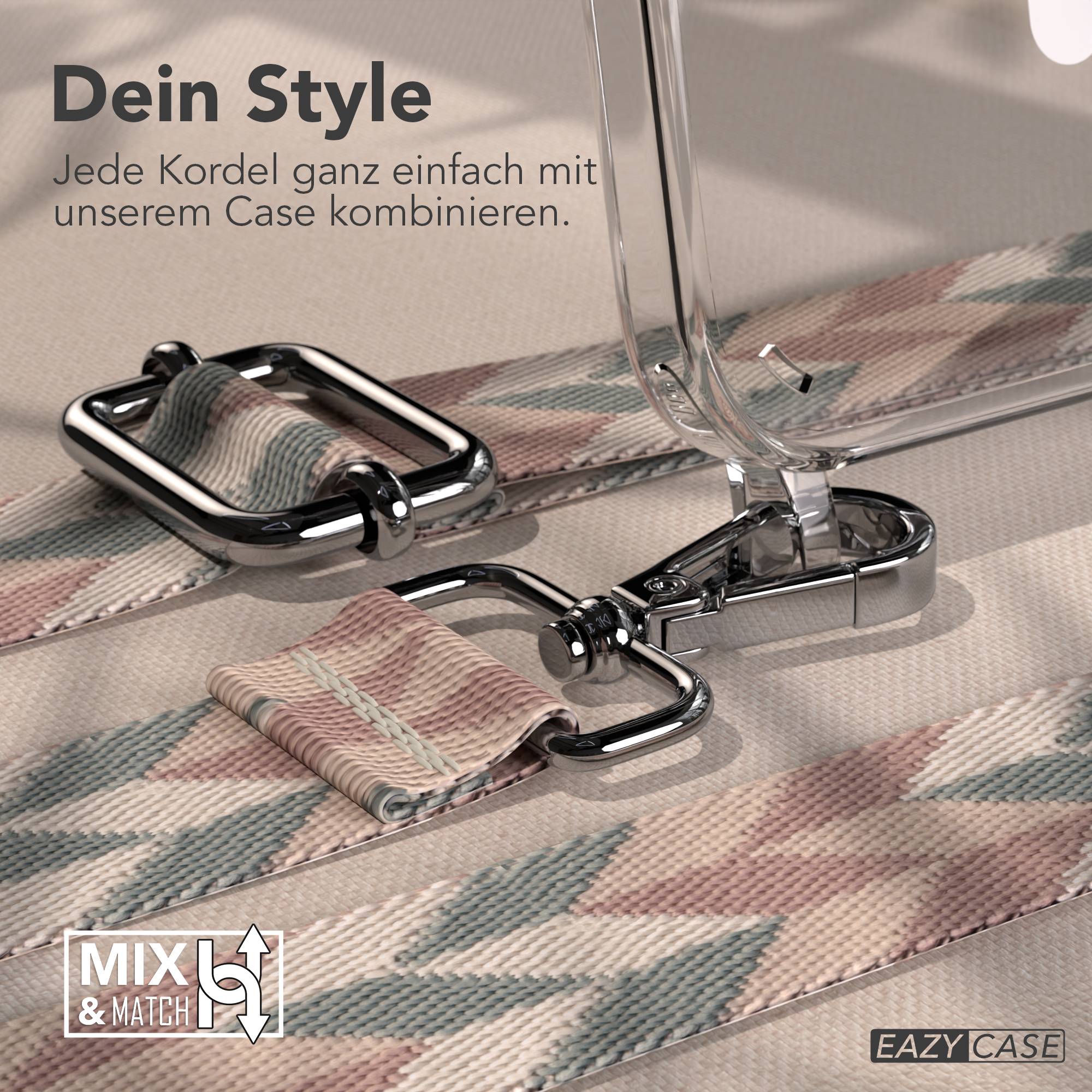 iPhone 15 Plus MagSafe Handykette mit verstellbarem Boho Band Umhängeriemen