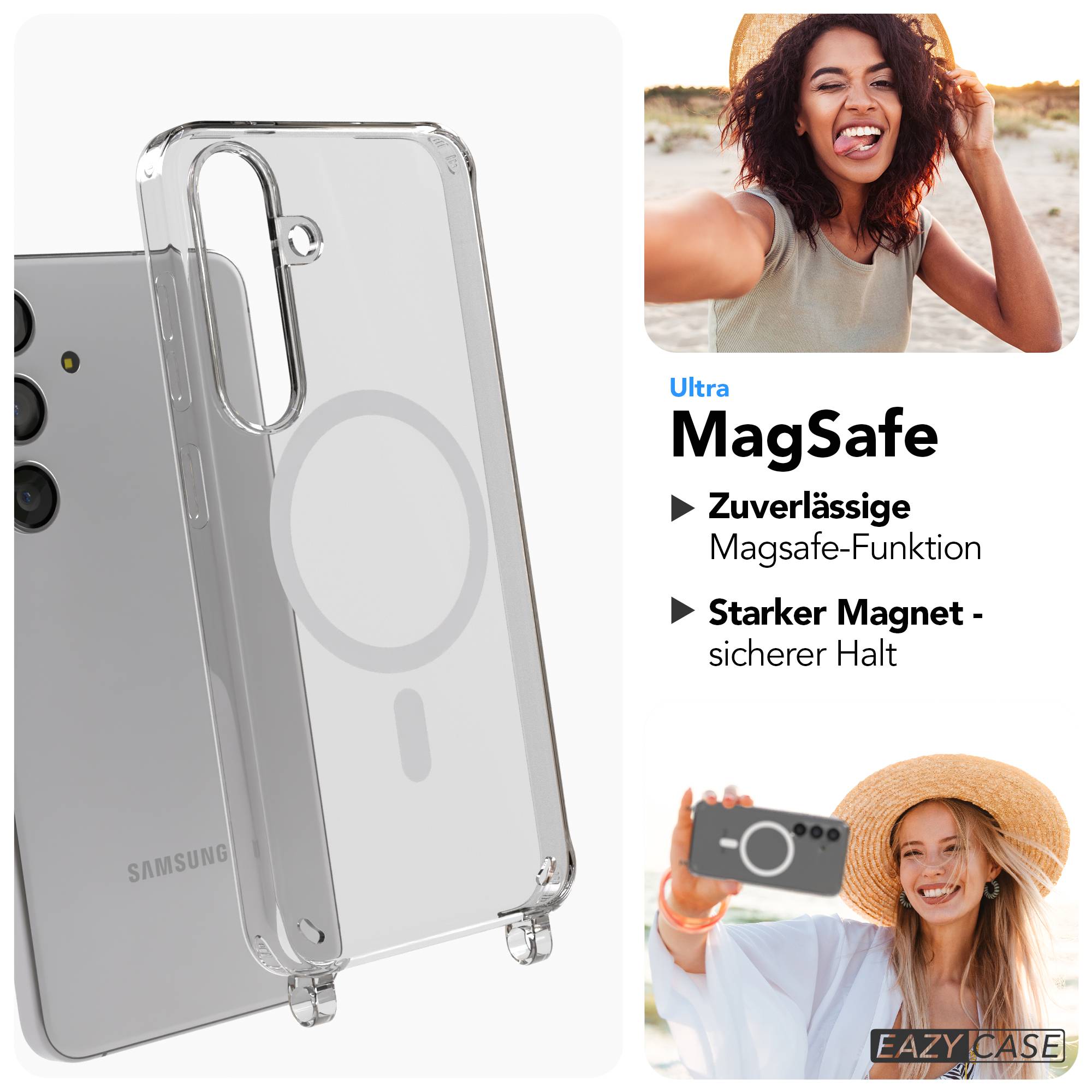 Samsung Galaxy S24 Handykette MagSafe mit Boho Band verstellbar