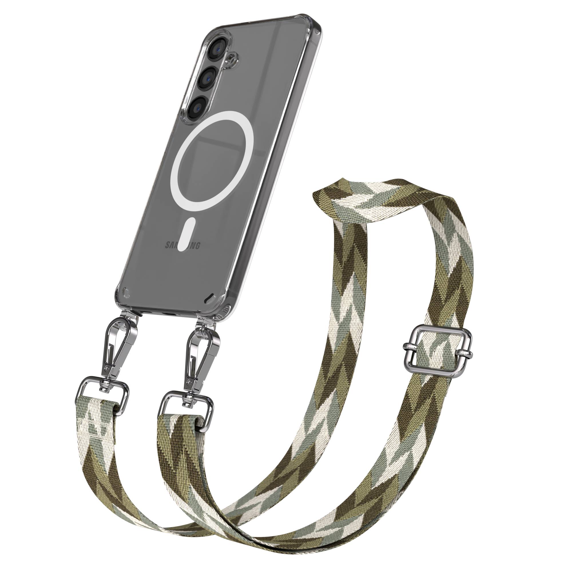 Samsung Galaxy S24 Handykette MagSafe mit Boho Band verstellbar