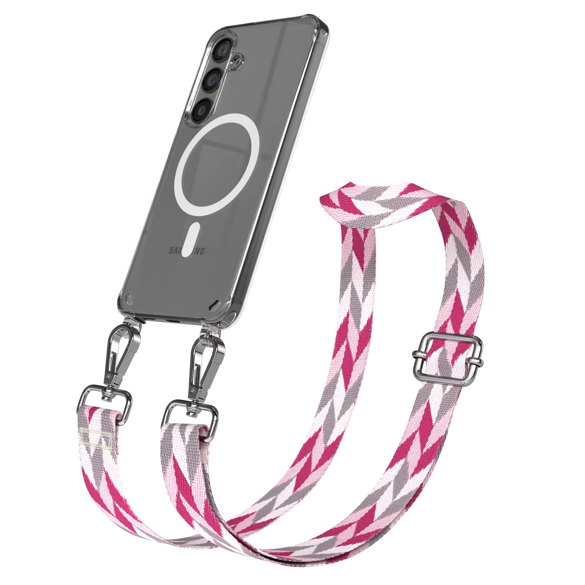 Samsung Galaxy S24 Handykette MagSafe mit Boho Band verstellbar