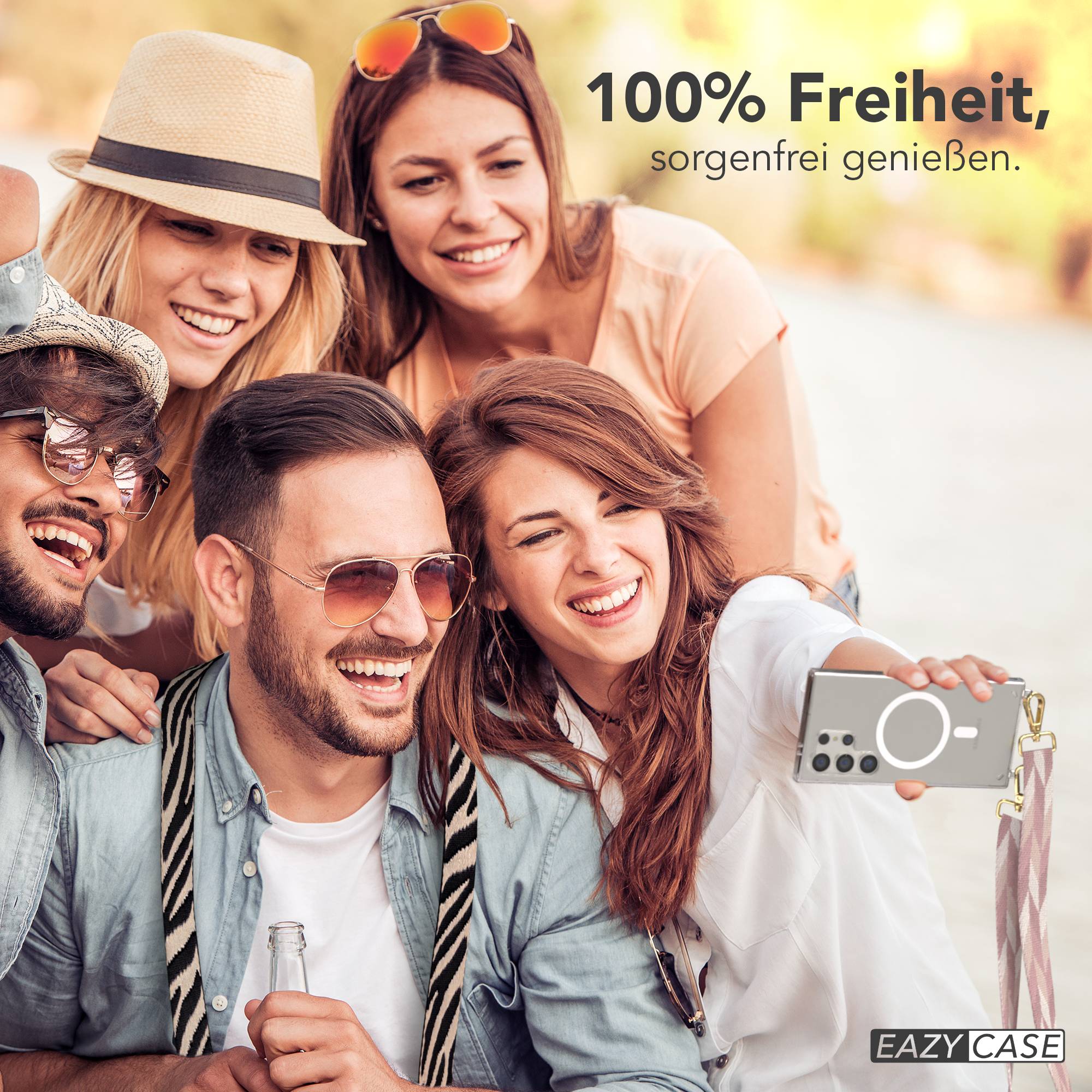 Samsung Galaxy S24 Ultra Handykette MagSafe mit Boho Band verstellbar