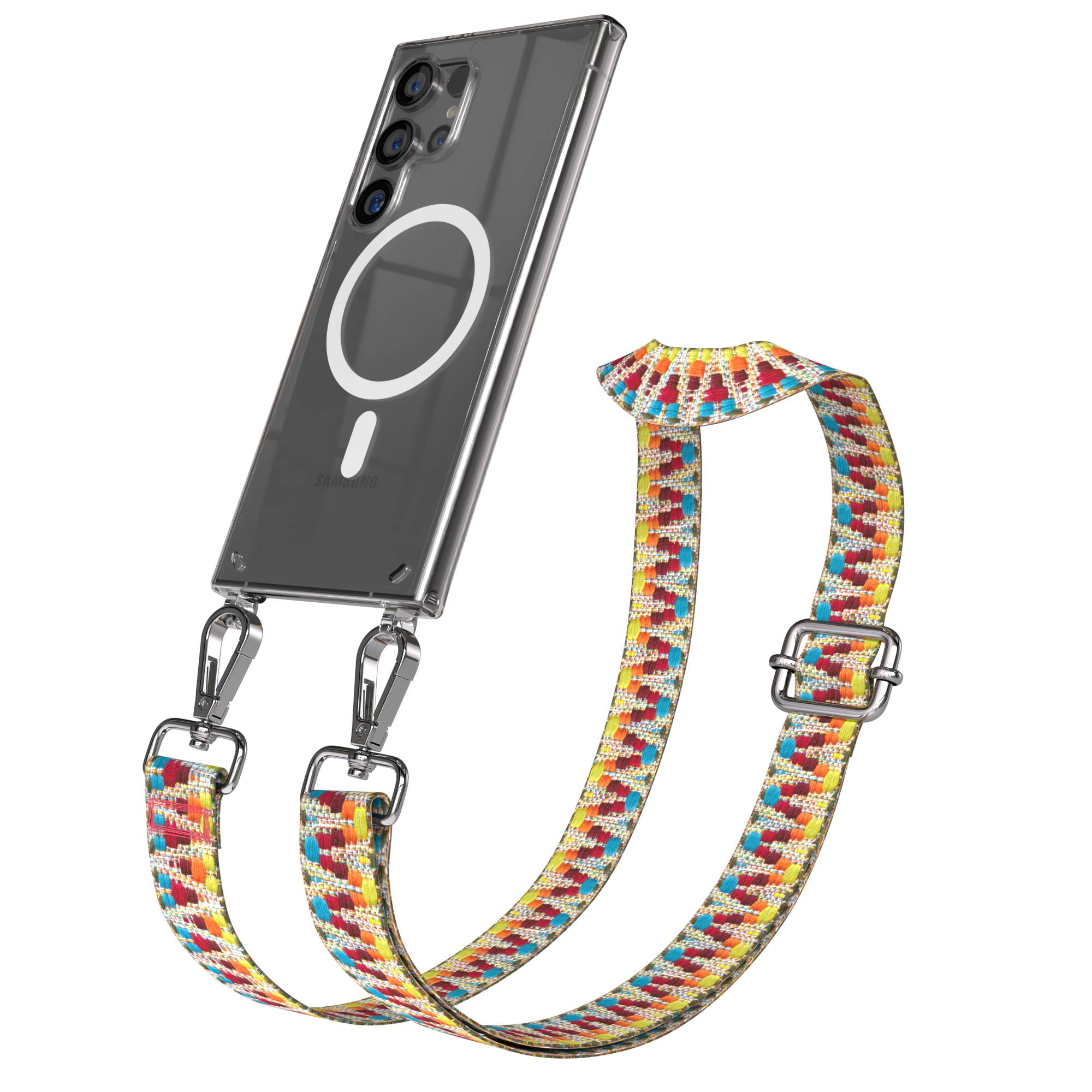 Samsung Galaxy S24 Ultra Handykette MagSafe mit Boho Band verstellbar