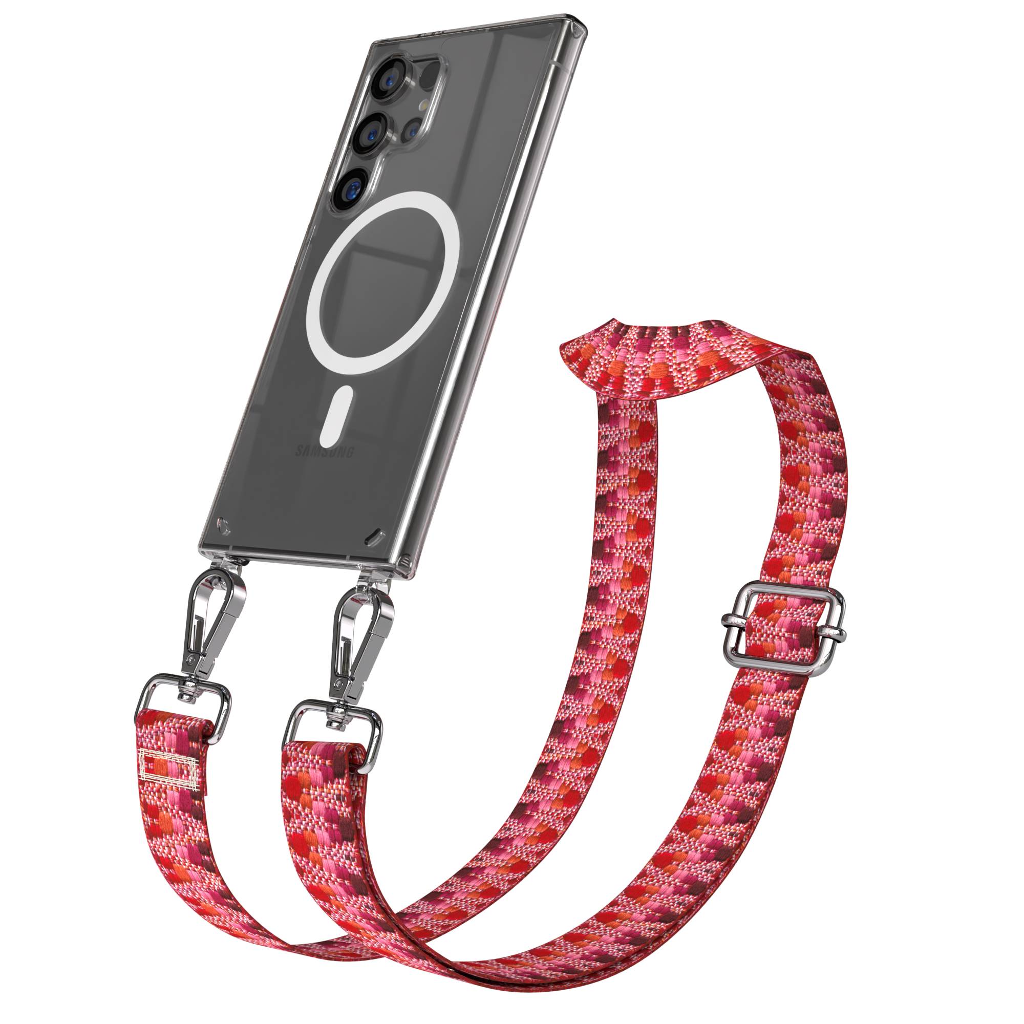 Samsung Galaxy S24 Ultra Handykette MagSafe mit Boho Band verstellbar