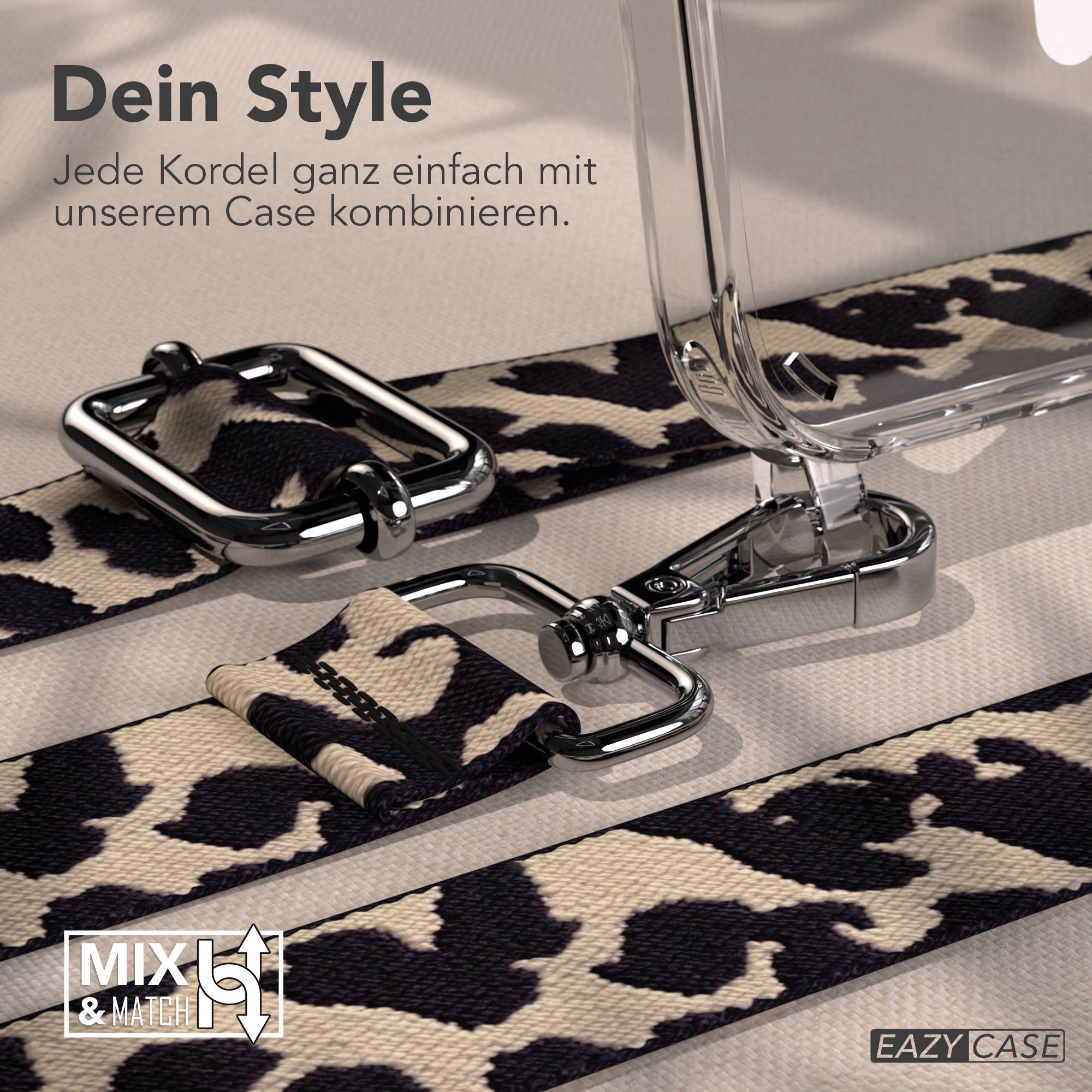 iPhone 16 MagSafe Handykette mit Boho Band verstellbar Umhängekette