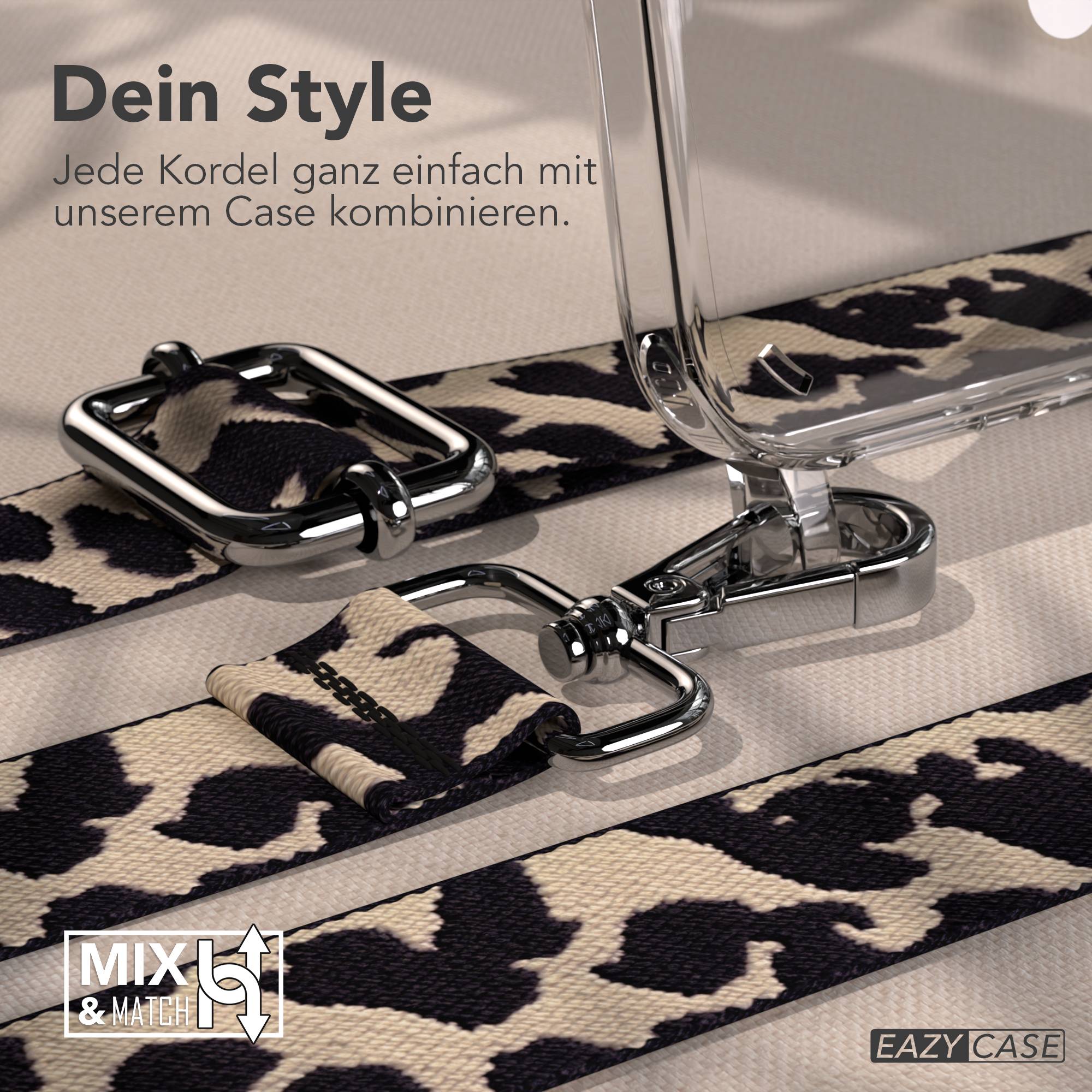 iPhone 16 Plus MagSafe Handykette mit Boho Band verstellbar