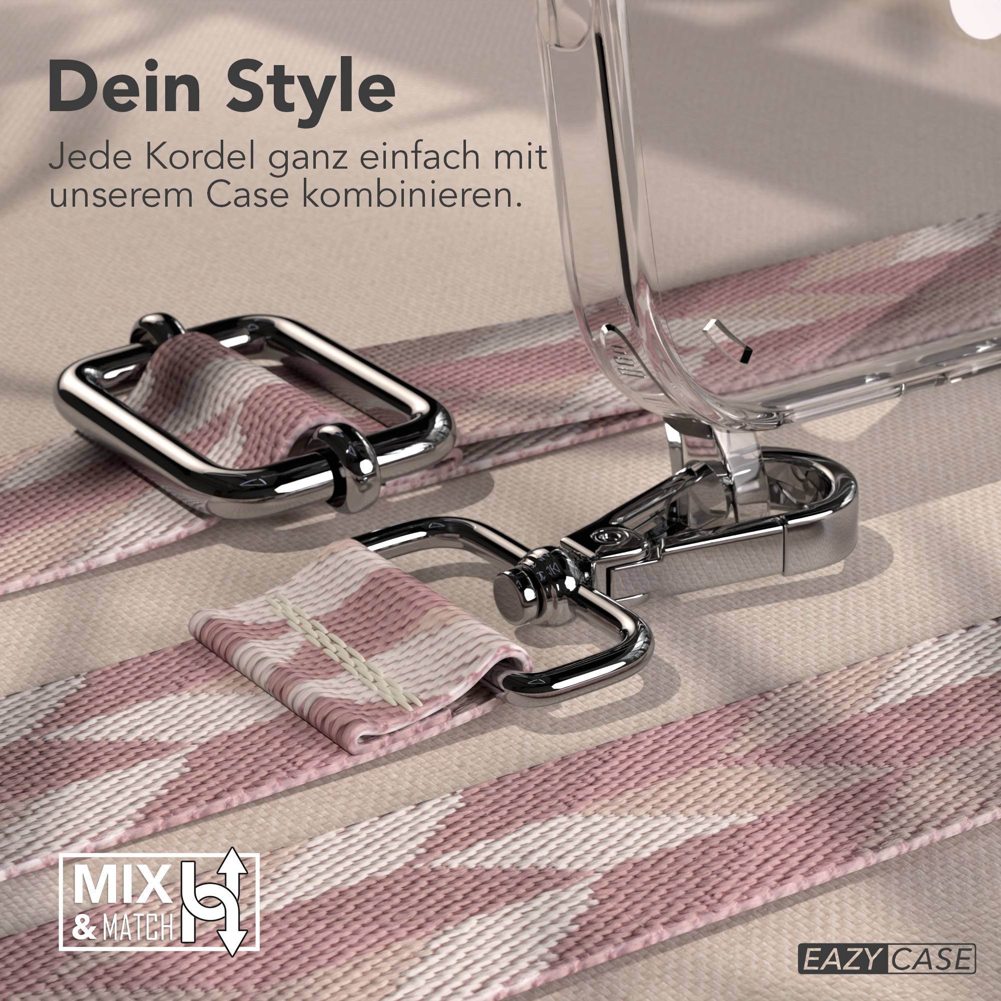 iPhone 16 Pro Max MagSafe Handykette mit verstellbarem Boho Trageriemen