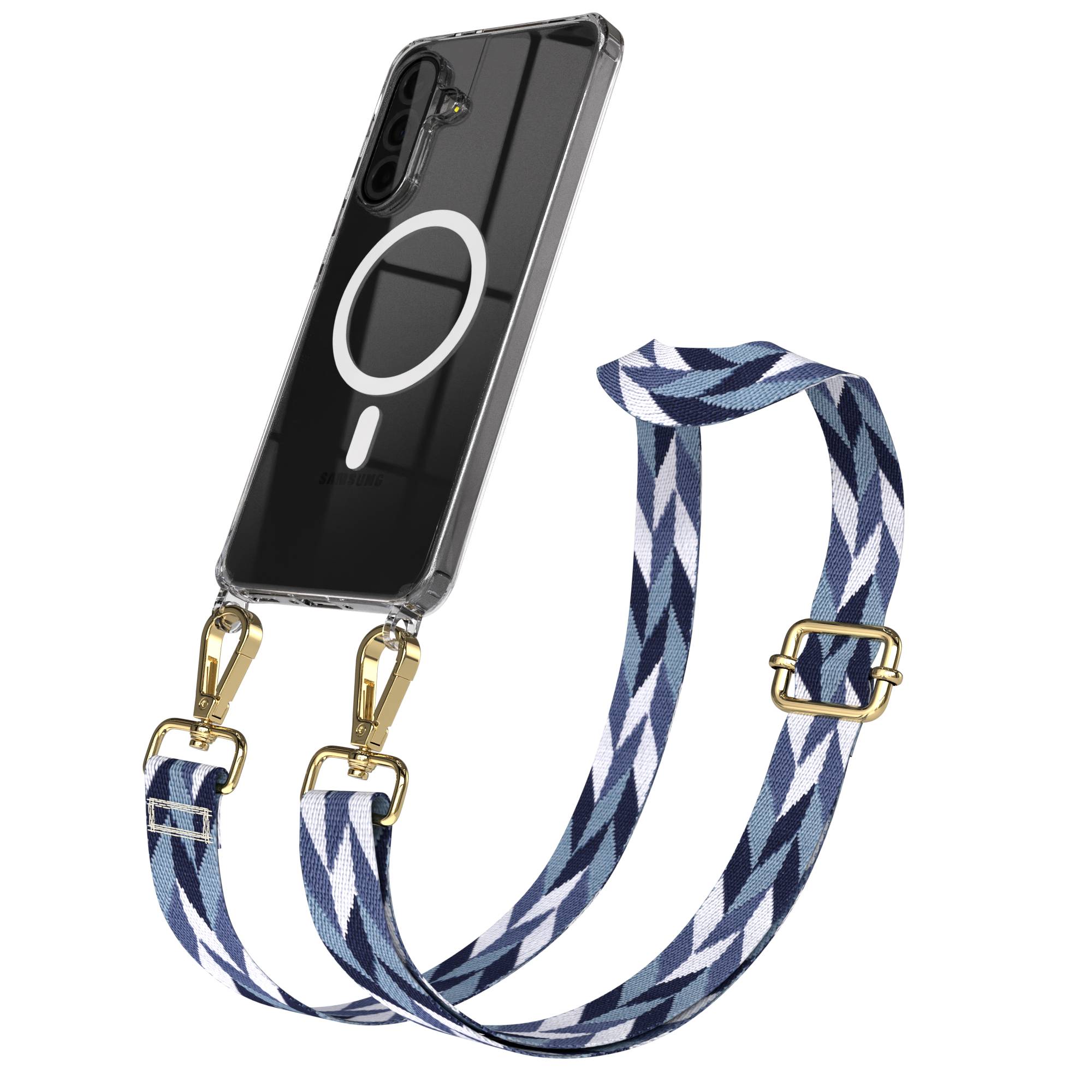 Samsung Galaxy A36 Handykette MagSafe Hülle mit verstellbarem Boho Trageriemen