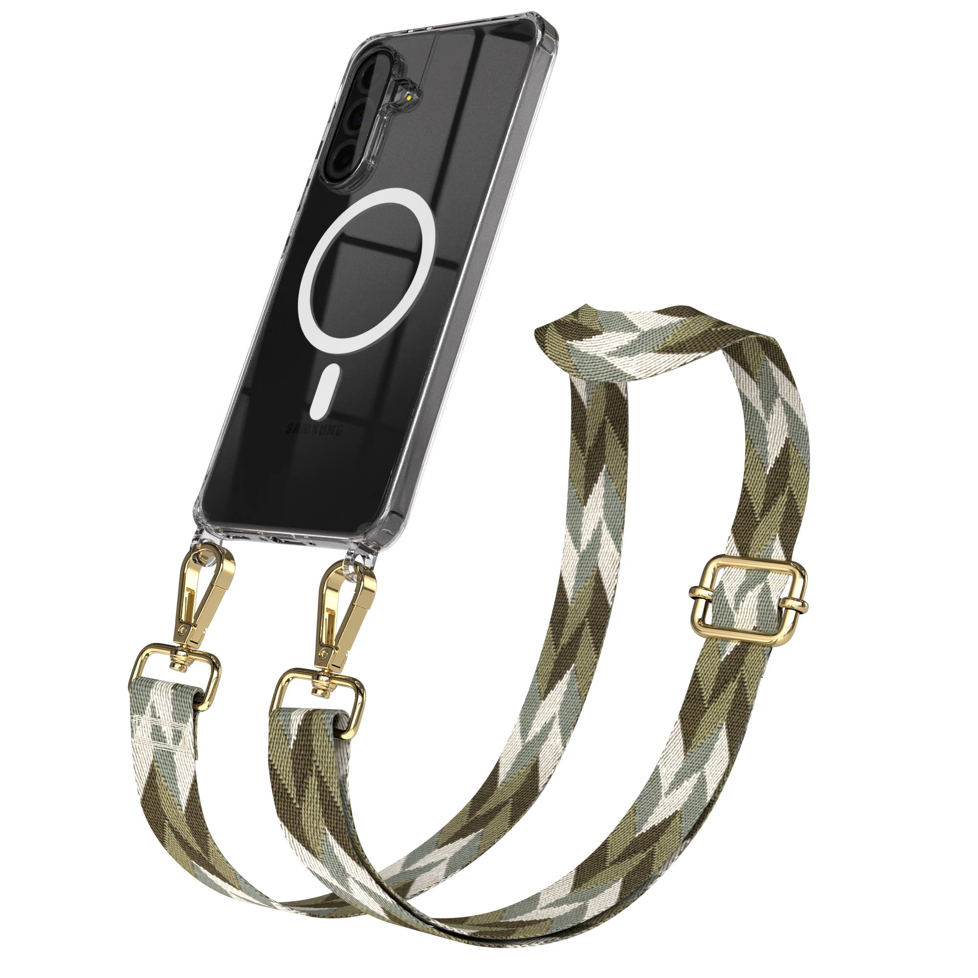 Samsung Galaxy A36 Handykette MagSafe Hülle mit verstellbarem Boho Trageriemen