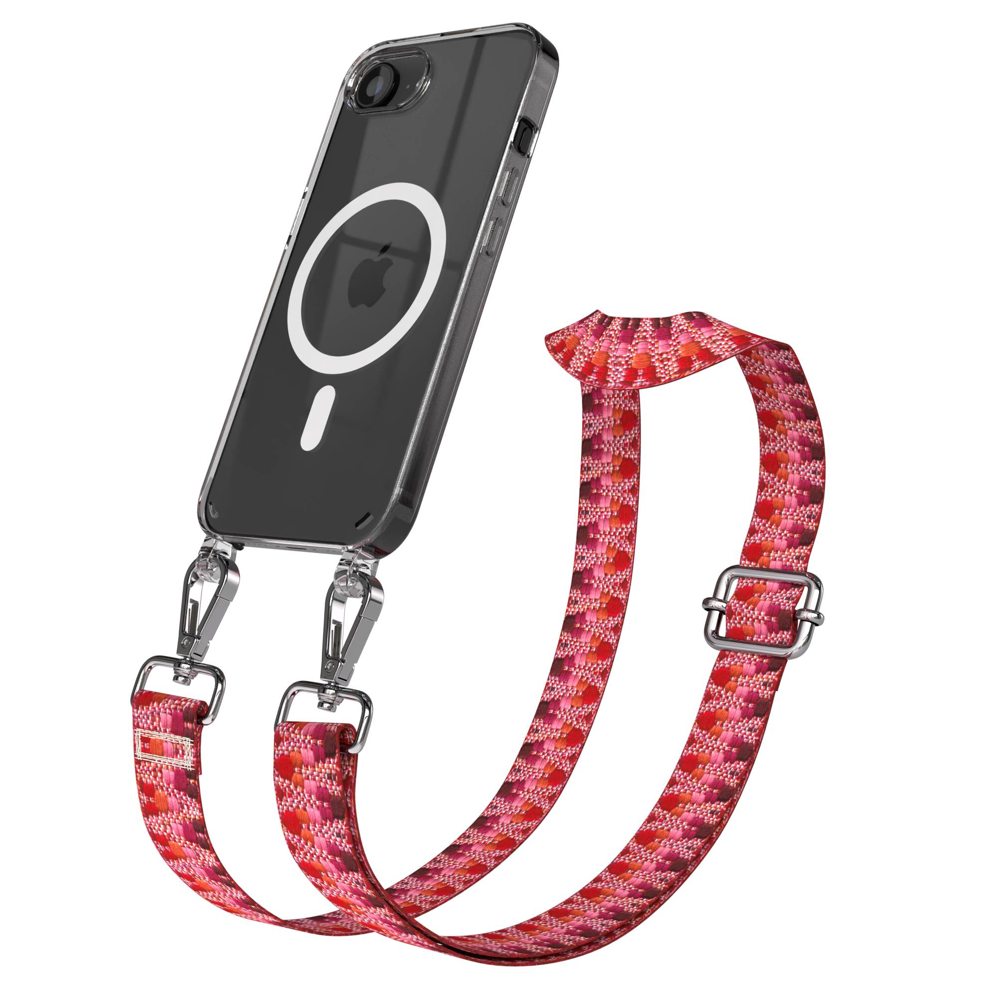 iPhone 16e MagSafe Handykette mit Boho Band zum Umhängen