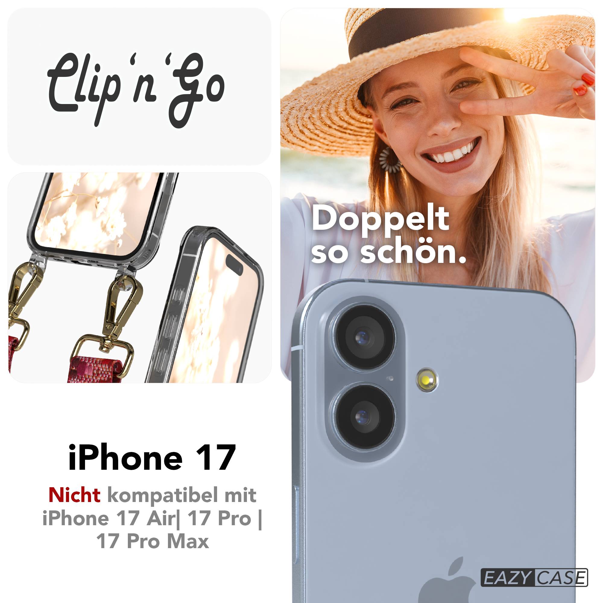 iPhone 17 MagSafe Handykette mit Boho Band verstellbar EAZY CASE
