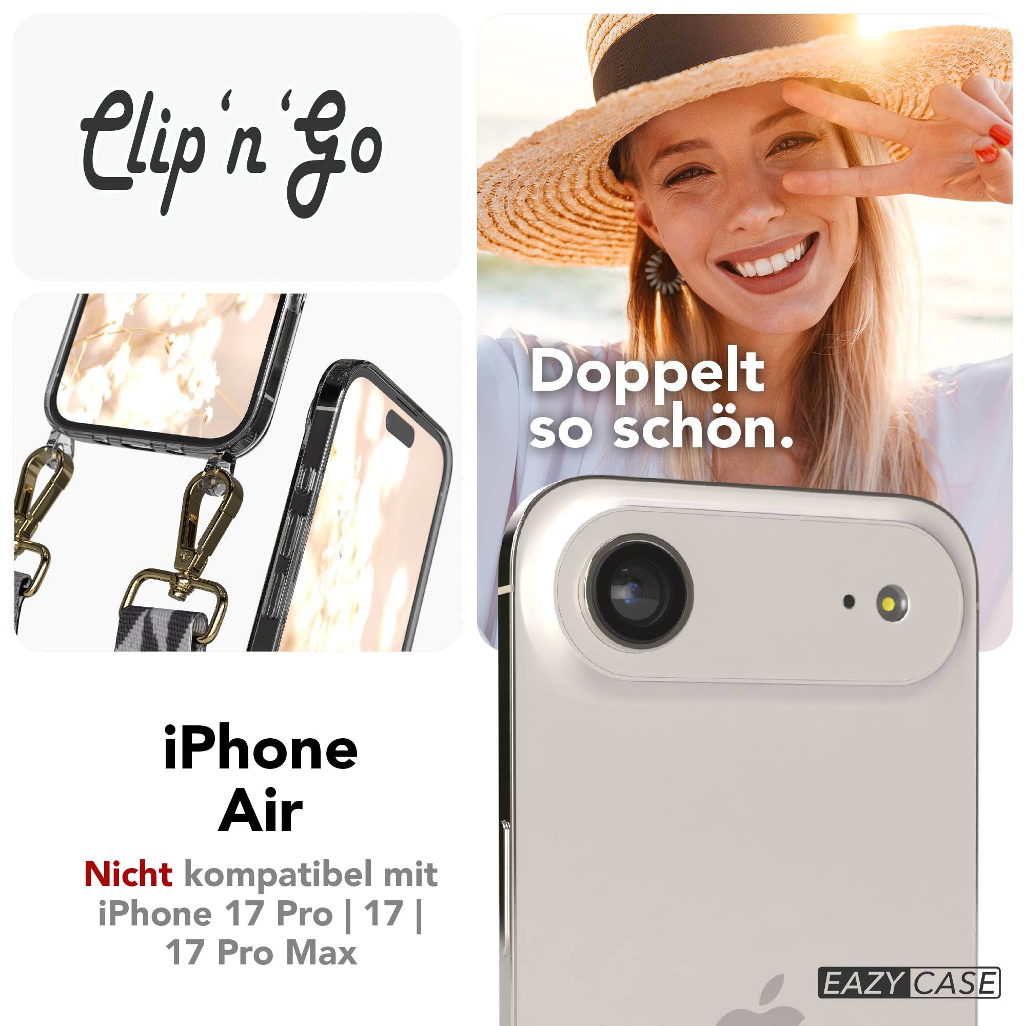 iPhone Air MagSafe Handykette mit Boho Band verstellbar