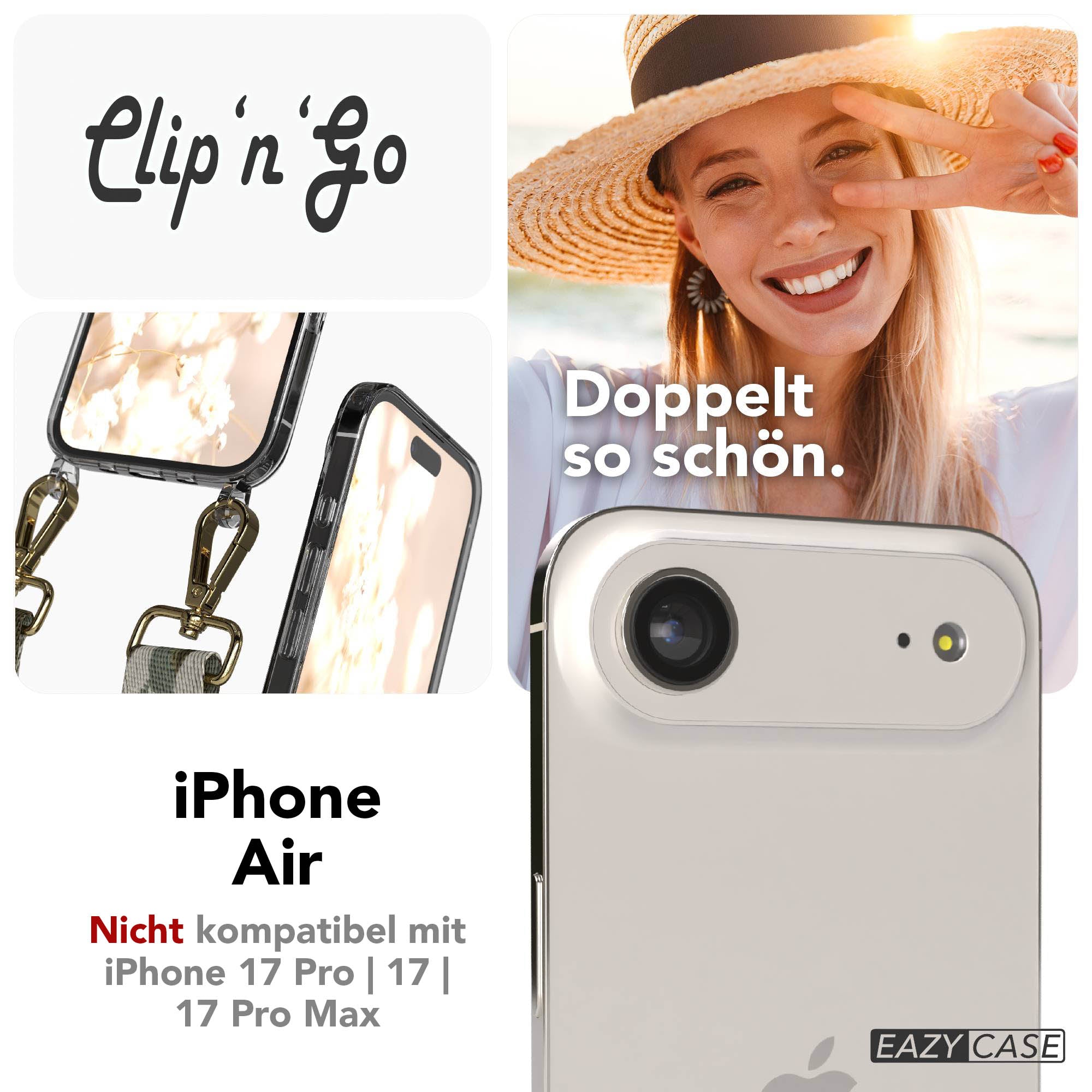 iPhone Air MagSafe Handykette mit Boho Band verstellbar
