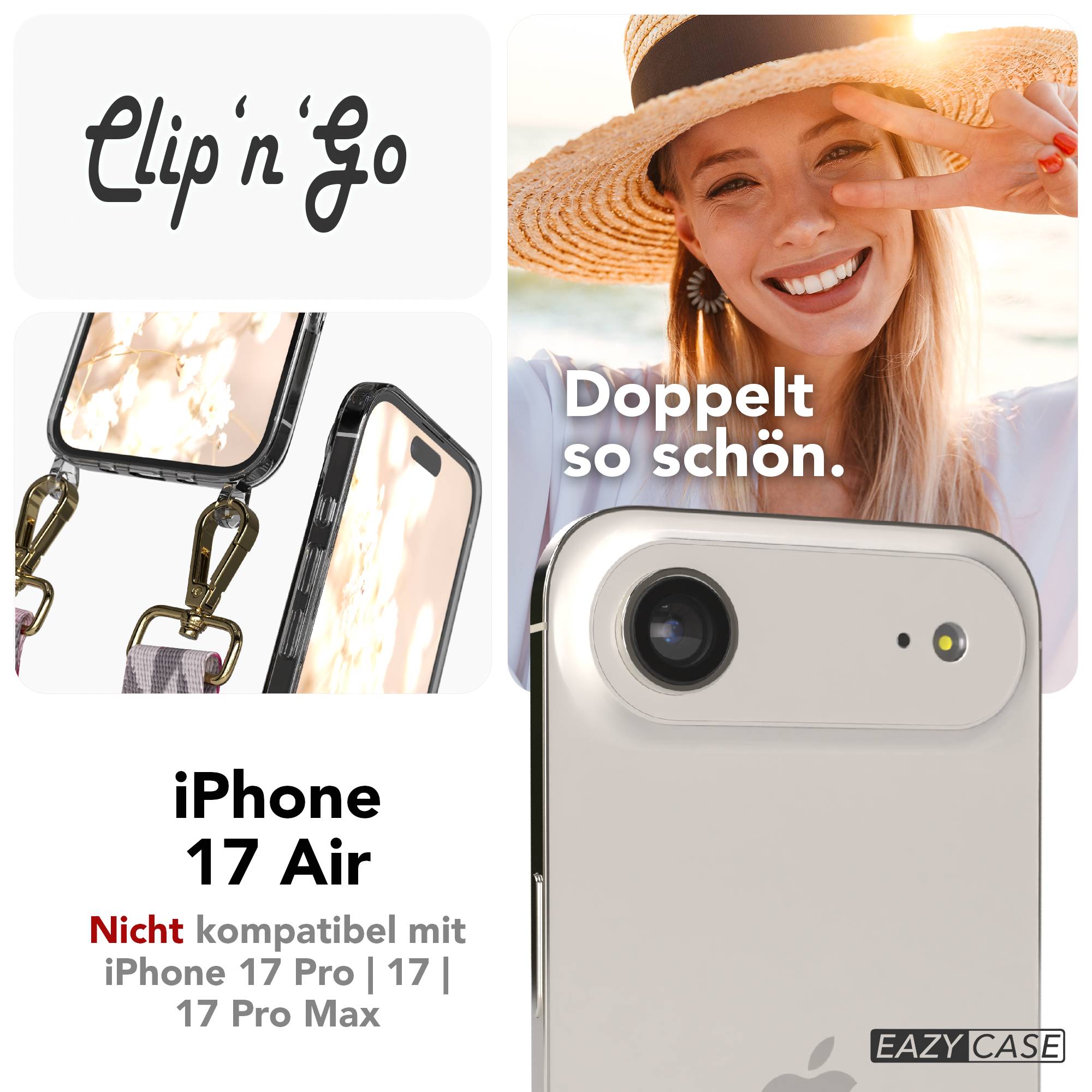 iPhone Air MagSafe Handykette mit Boho Band verstellbar