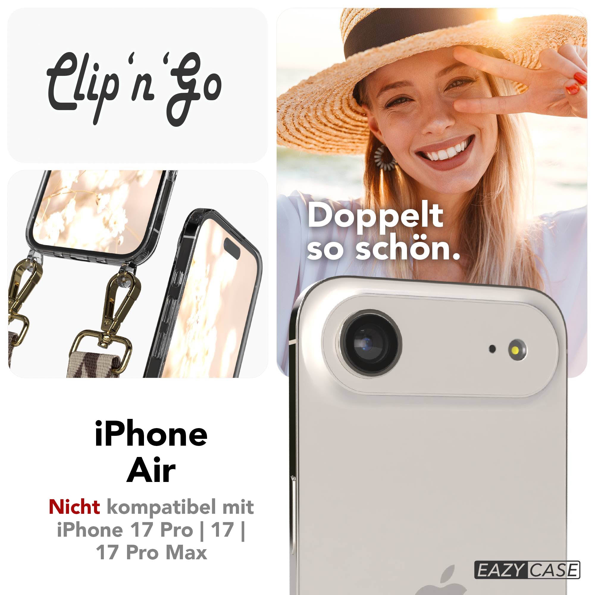 iPhone Air MagSafe Handykette mit Boho Band verstellbar