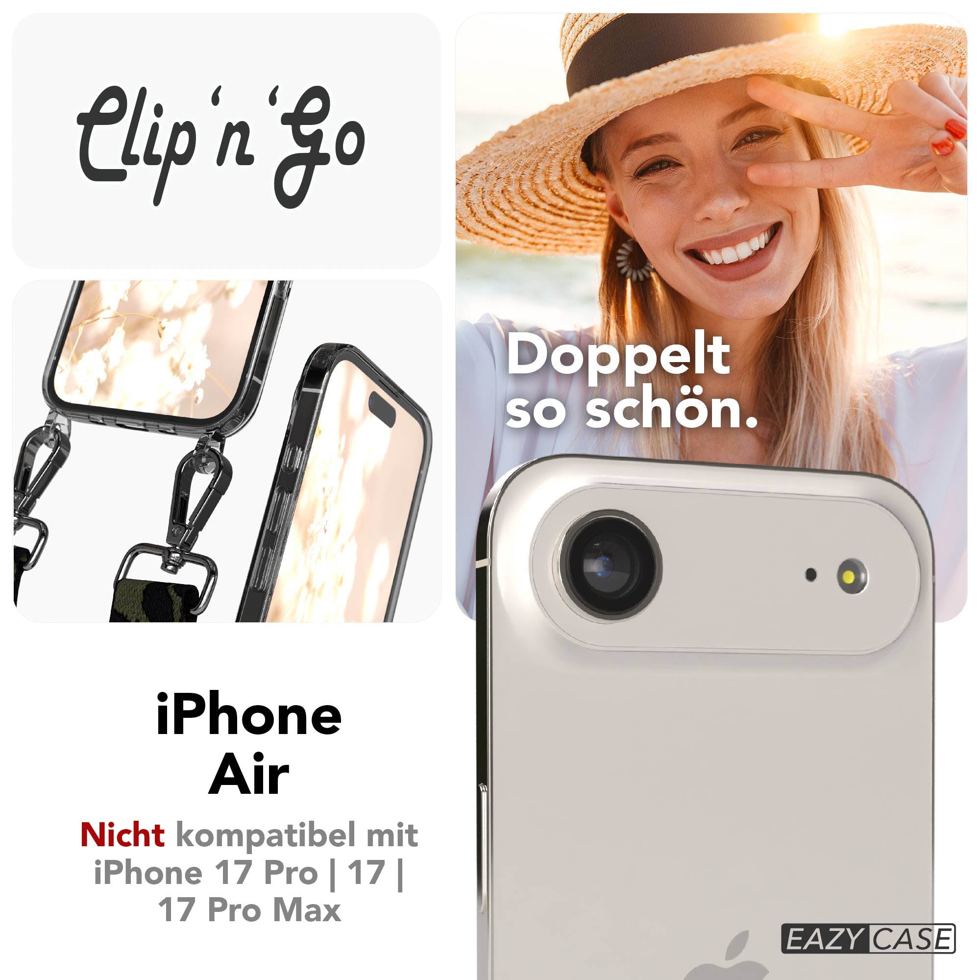 iPhone Air MagSafe Handykette mit Boho Band verstellbar