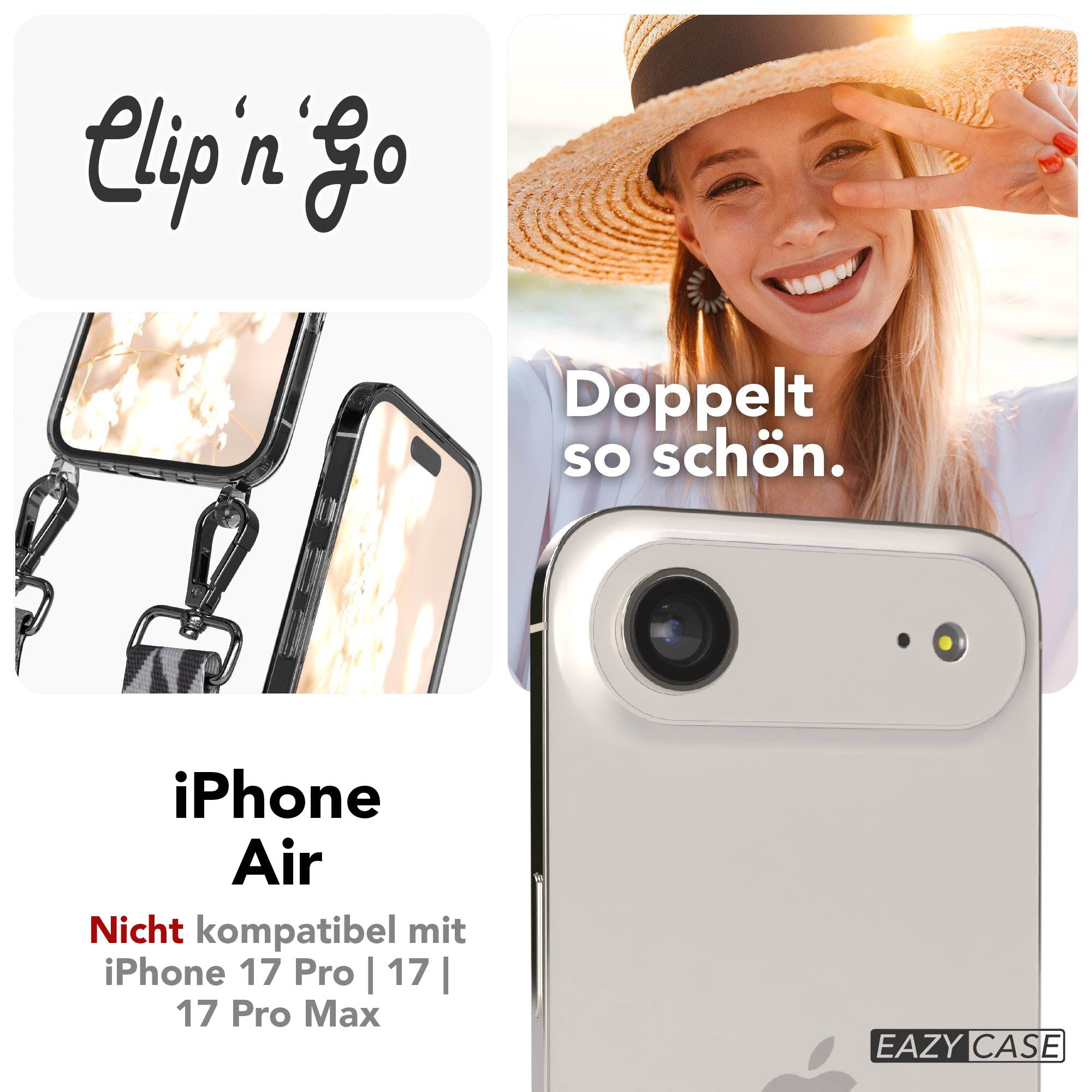 iPhone Air MagSafe Handykette mit Boho Band verstellbar