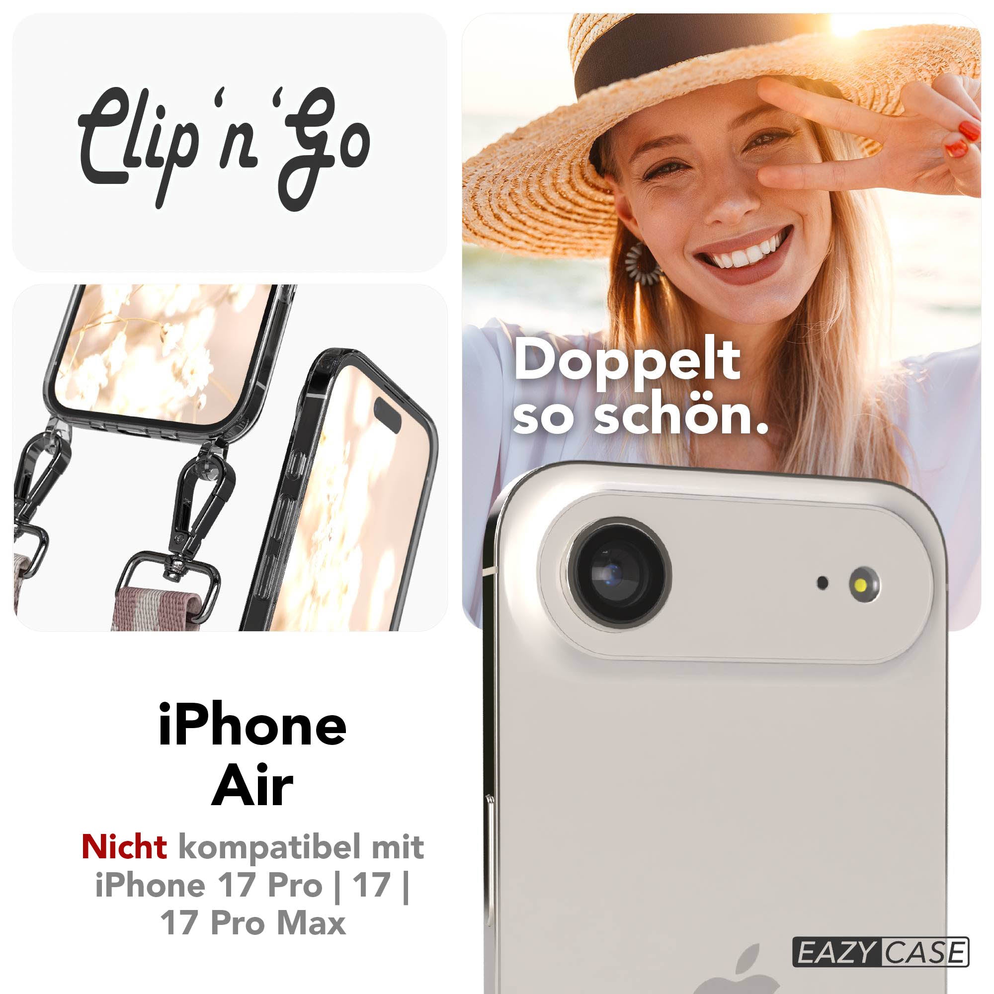 iPhone Air MagSafe Handykette mit Boho Band verstellbar