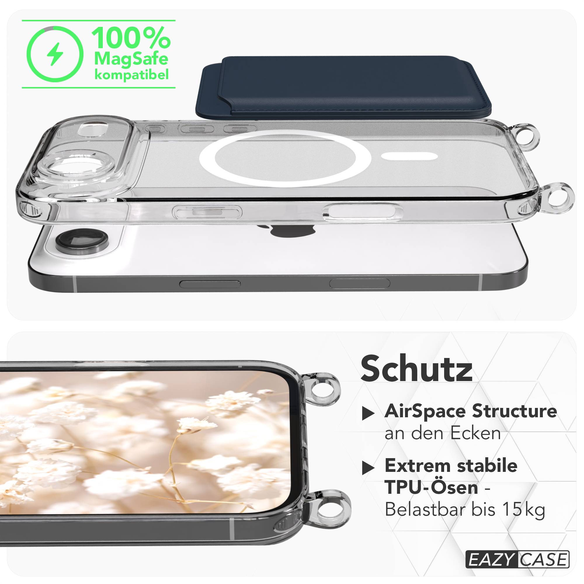 iPhone Air MagSafe Handykette mit Boho Band verstellbar