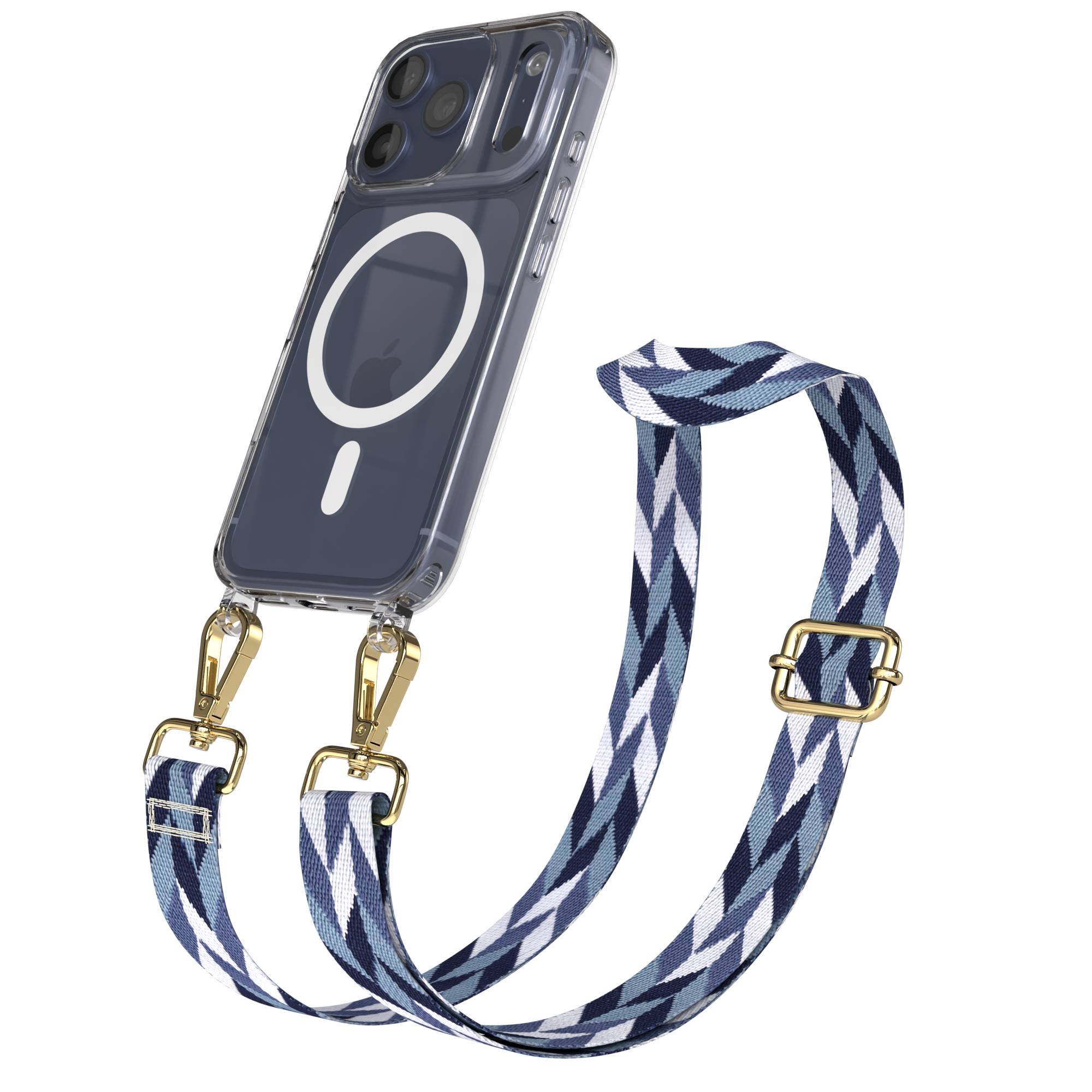 iPhone 17 Pro MagSafe Handykette mit verstellbarem Boho Band Tragekette