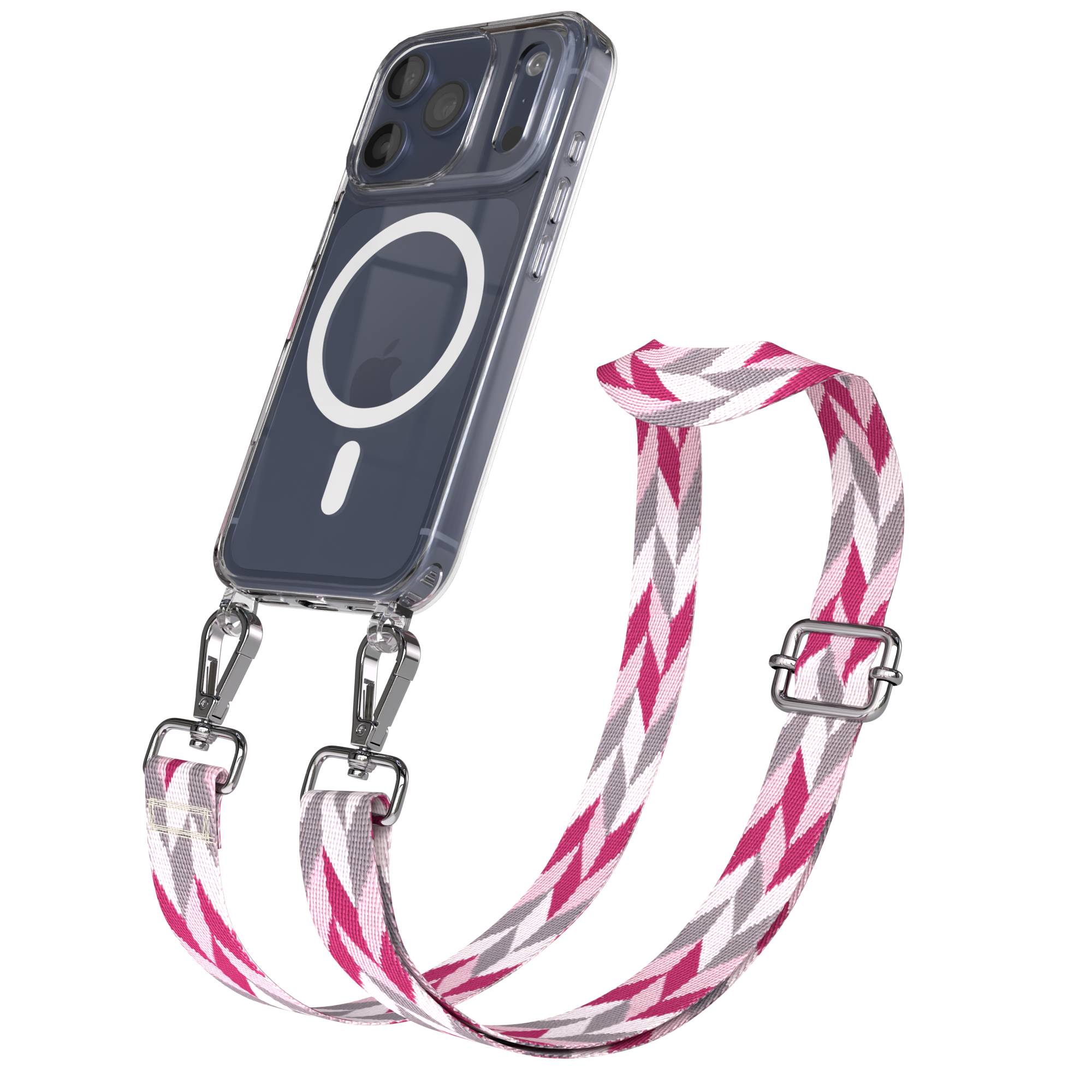 iPhone 17 Pro MagSafe Handykette mit verstellbarem Boho Band Tragekette