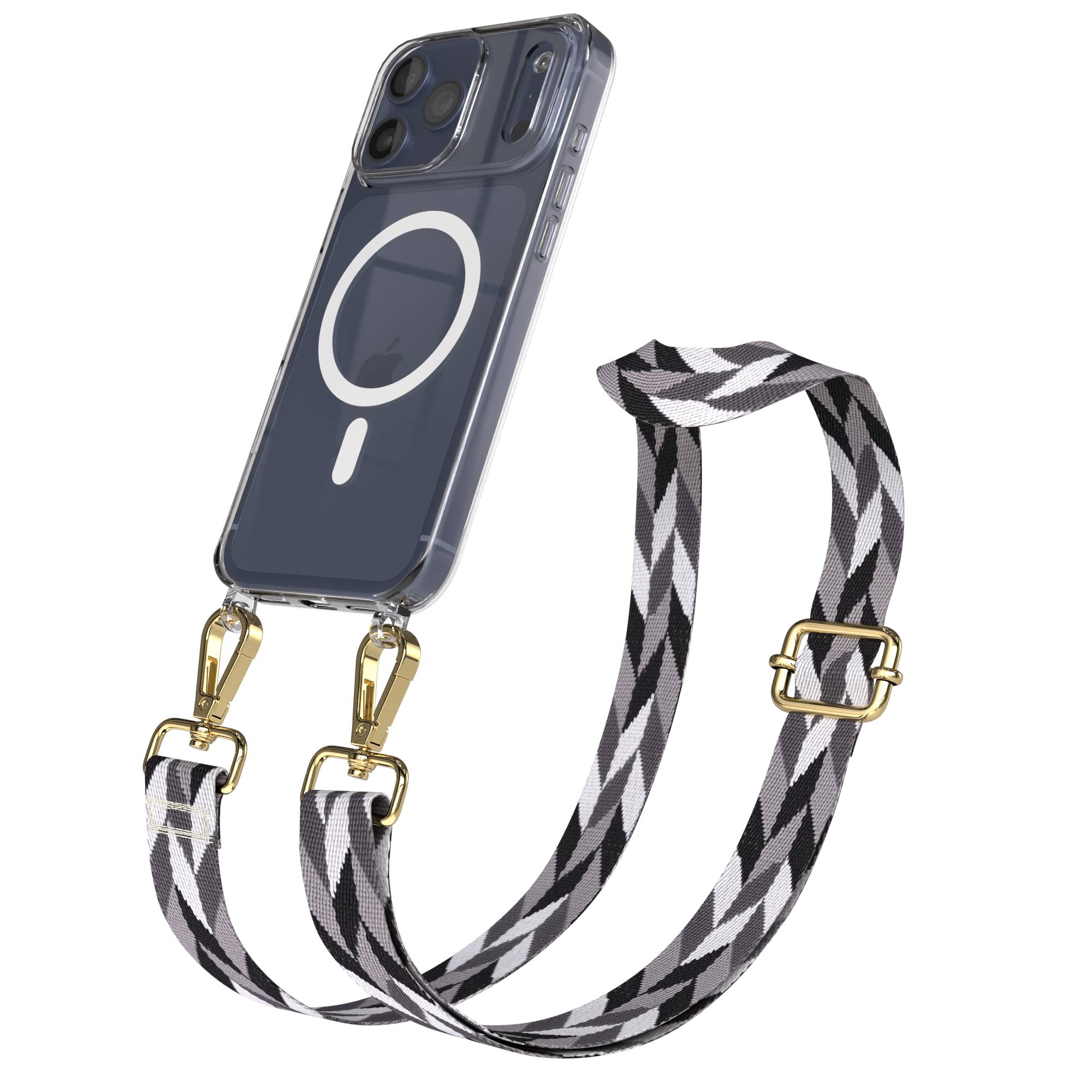 iPhone 17 Pro Max Handykette mit MagSafe und verstellbarem Boho Band