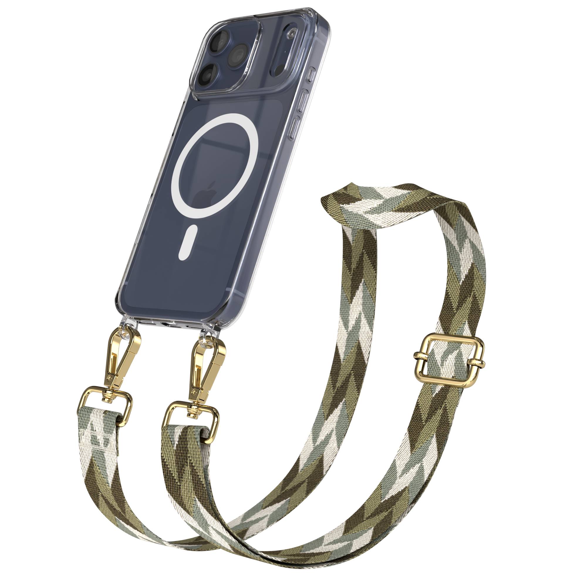 iPhone 17 Pro Max Handykette mit MagSafe und verstellbarem Boho Band