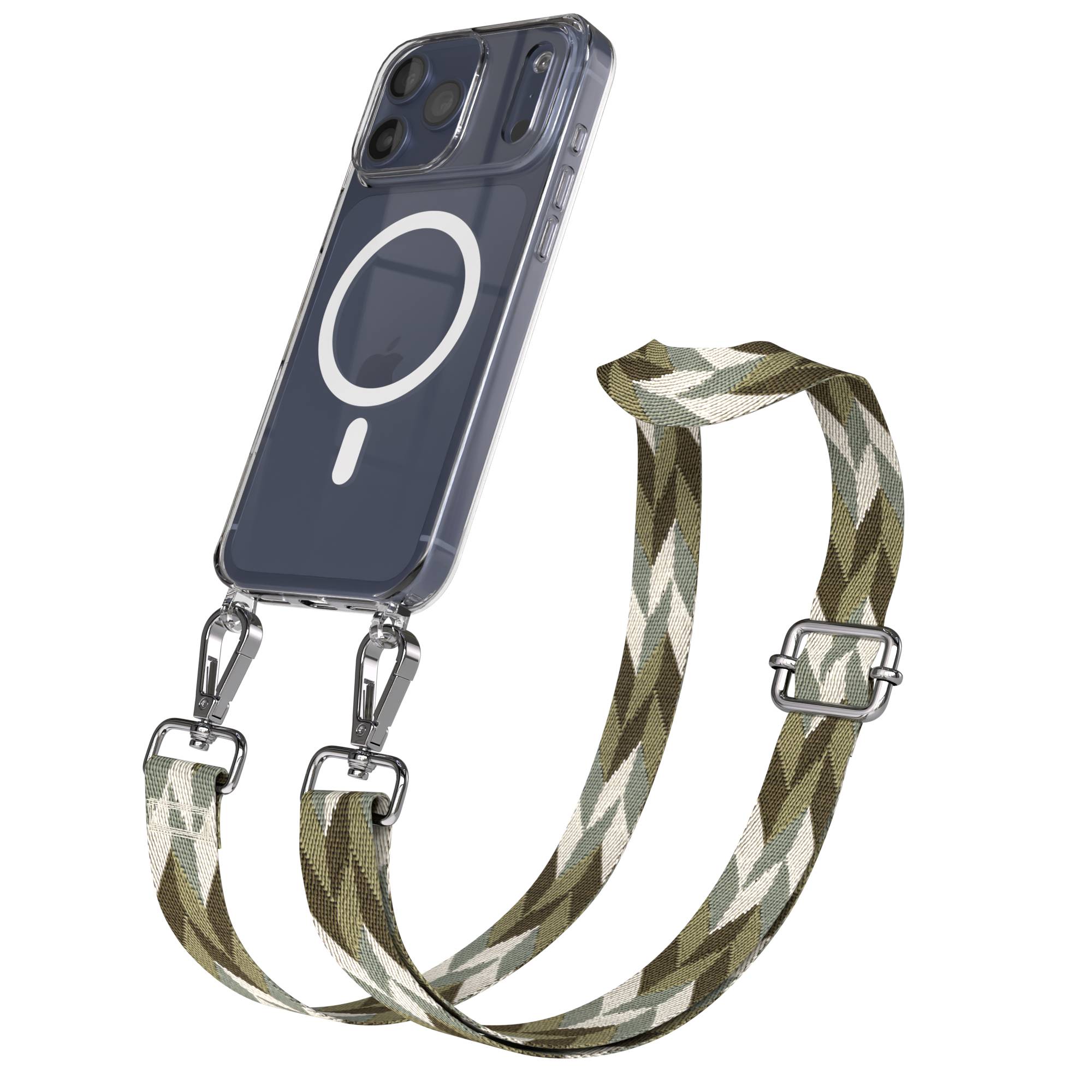 iPhone 17 Pro Max Handykette mit MagSafe und verstellbarem Boho Band