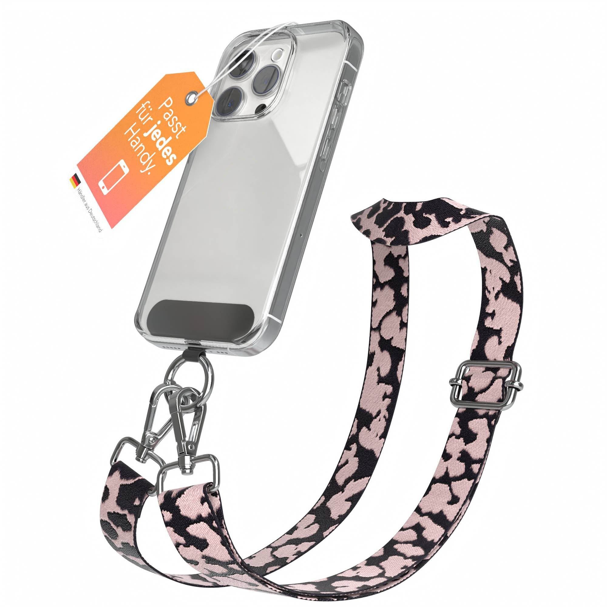 Universal Handykette mit verstellbarem Riemen und Karabinerhaken EAZY CASE
