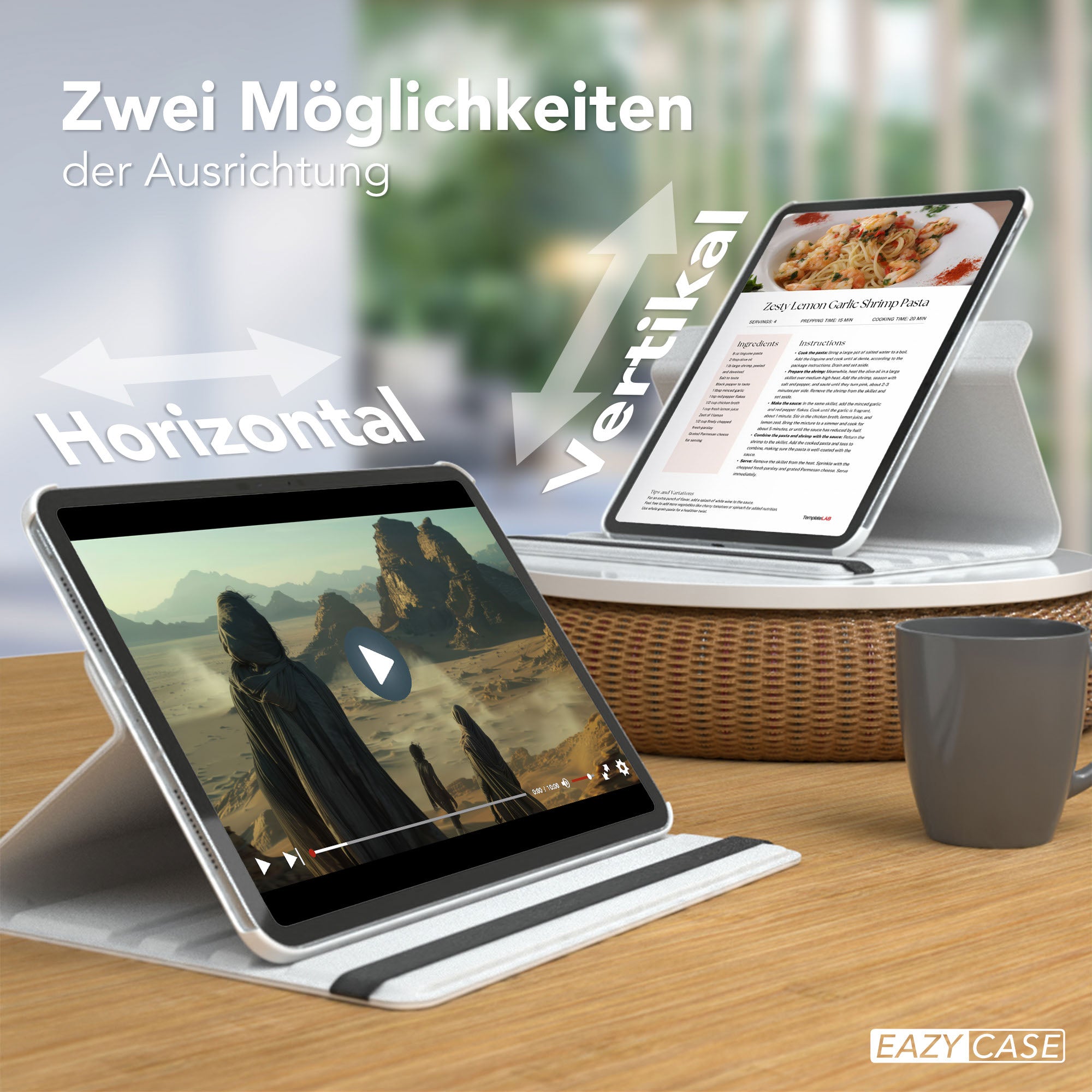 Apple iPad Pro 11 Zoll drehbare Tablethülle 360 Grad Rotation