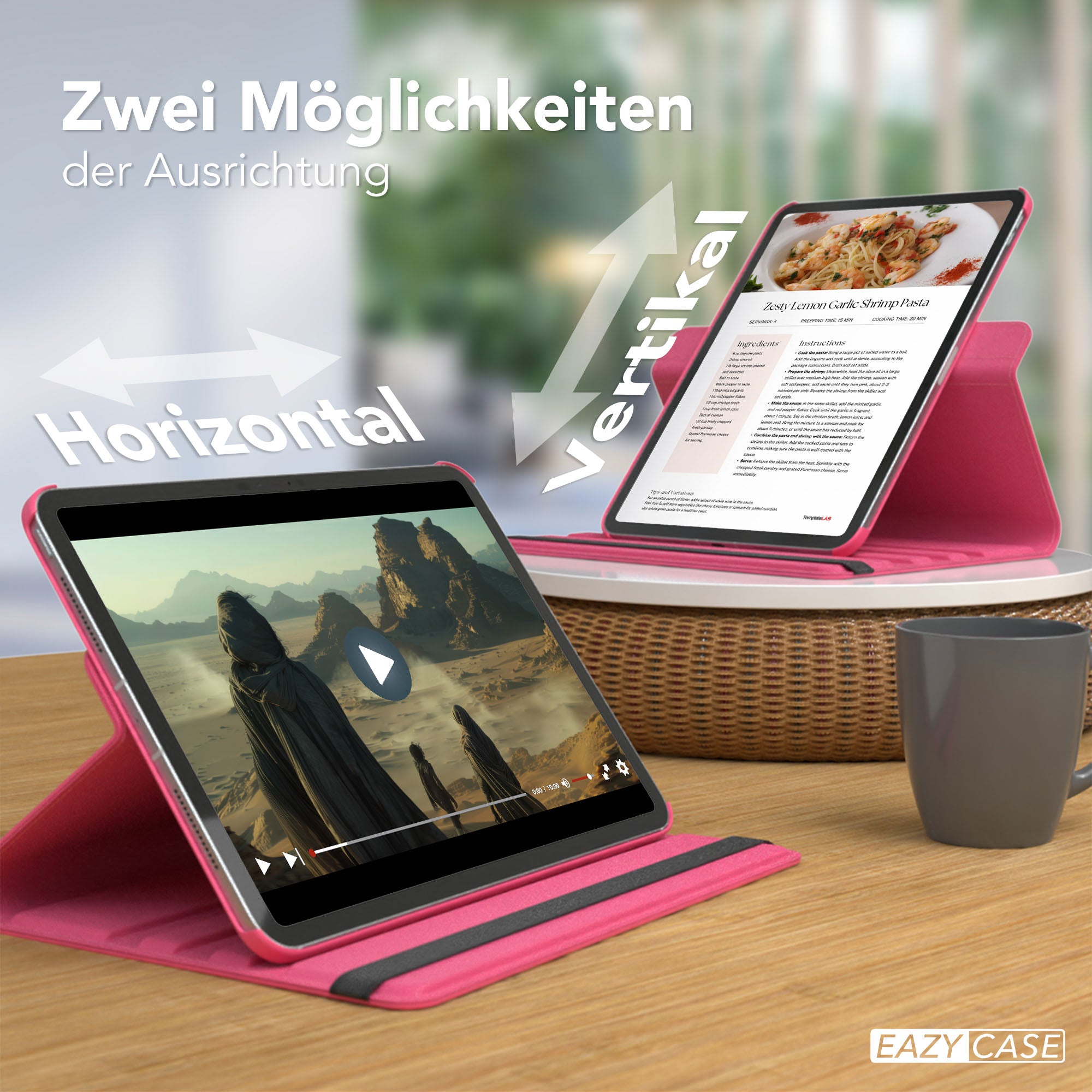 Apple iPad Pro 11 Zoll drehbare Tablethülle 360 Grad Rotation