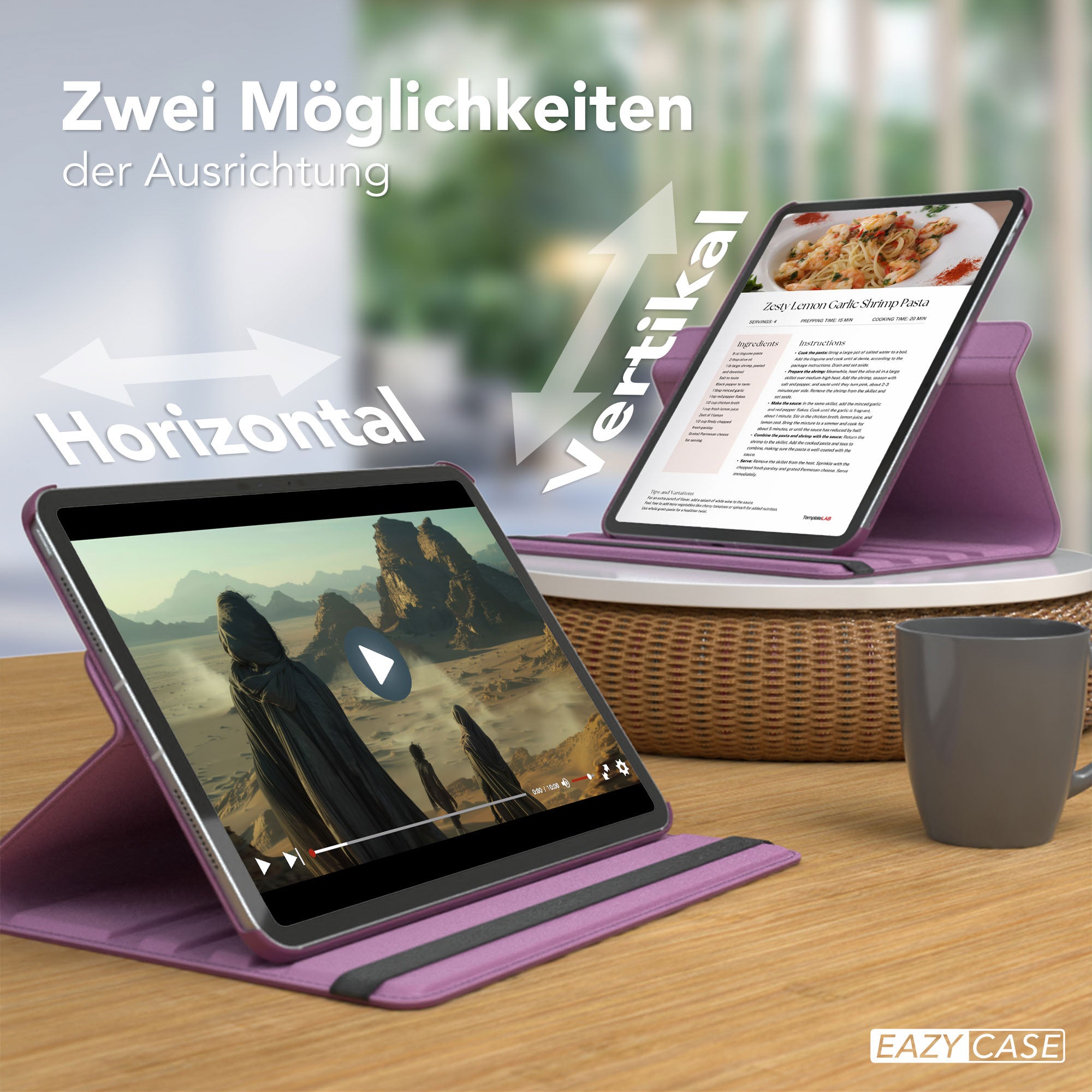 Apple iPad Pro 11 Zoll drehbare Tablethülle 360 Grad Rotation