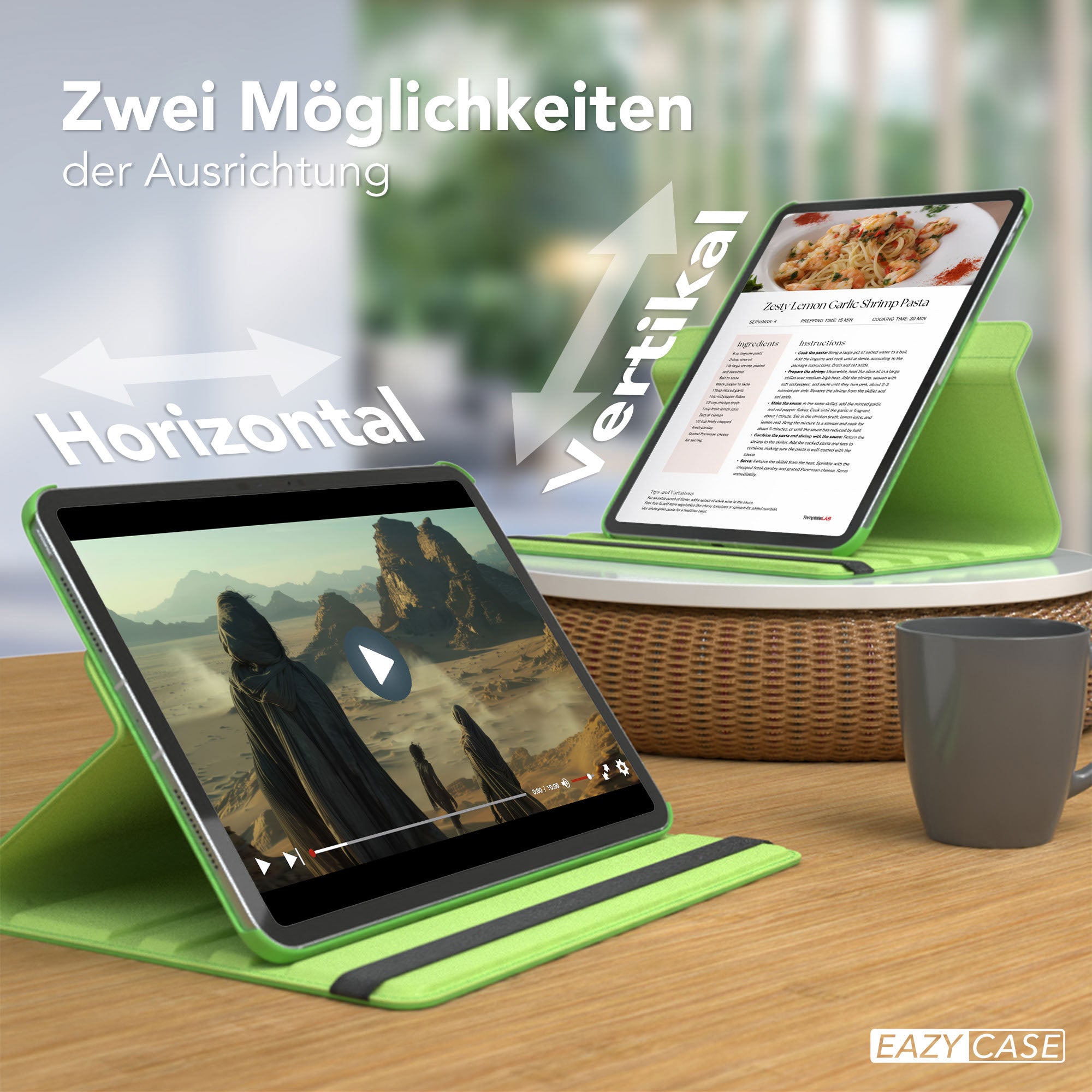 Apple iPad Pro 11 Zoll drehbare Tablethülle 360 Grad Rotation