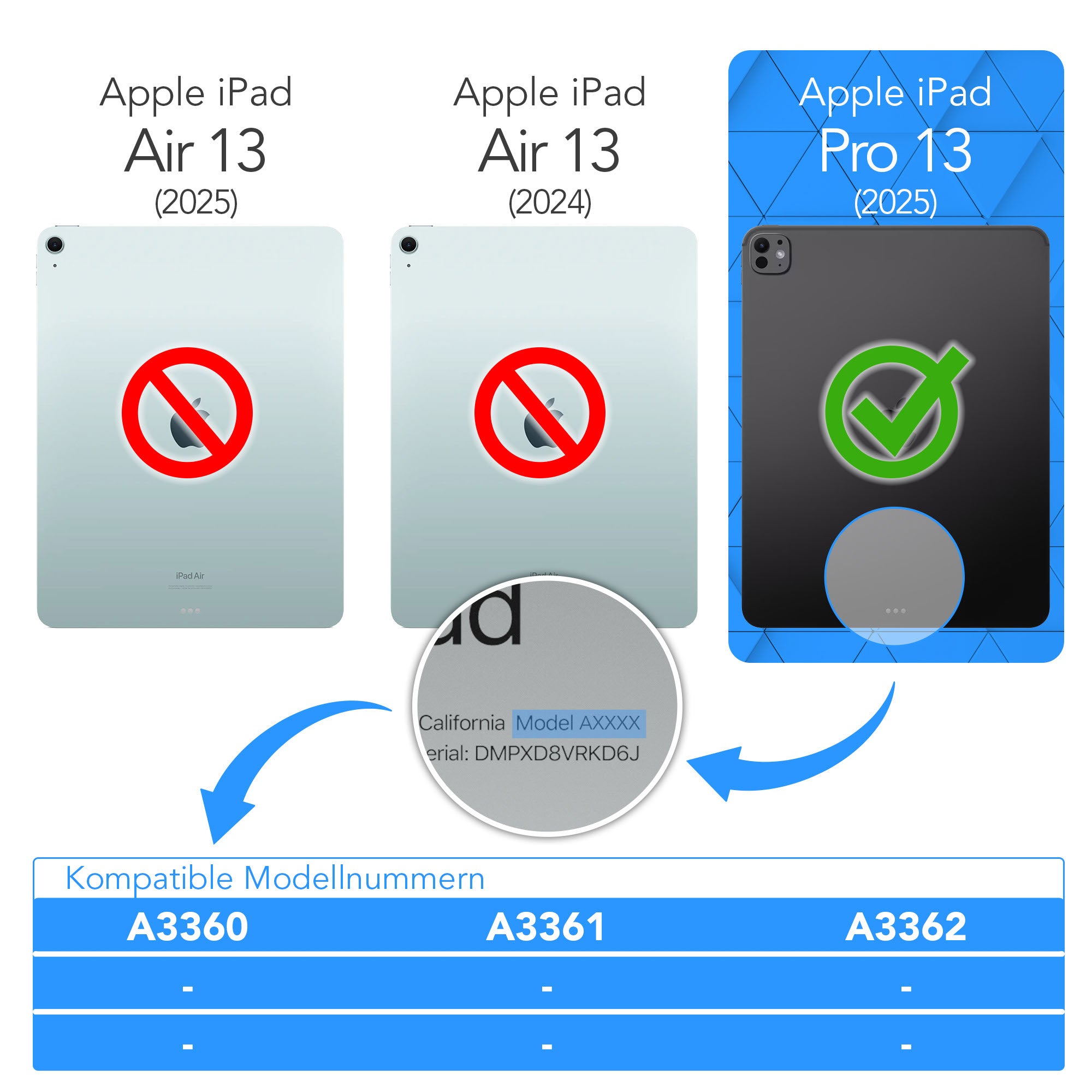 iPad Pro 13" (2025) drehbare Hülle