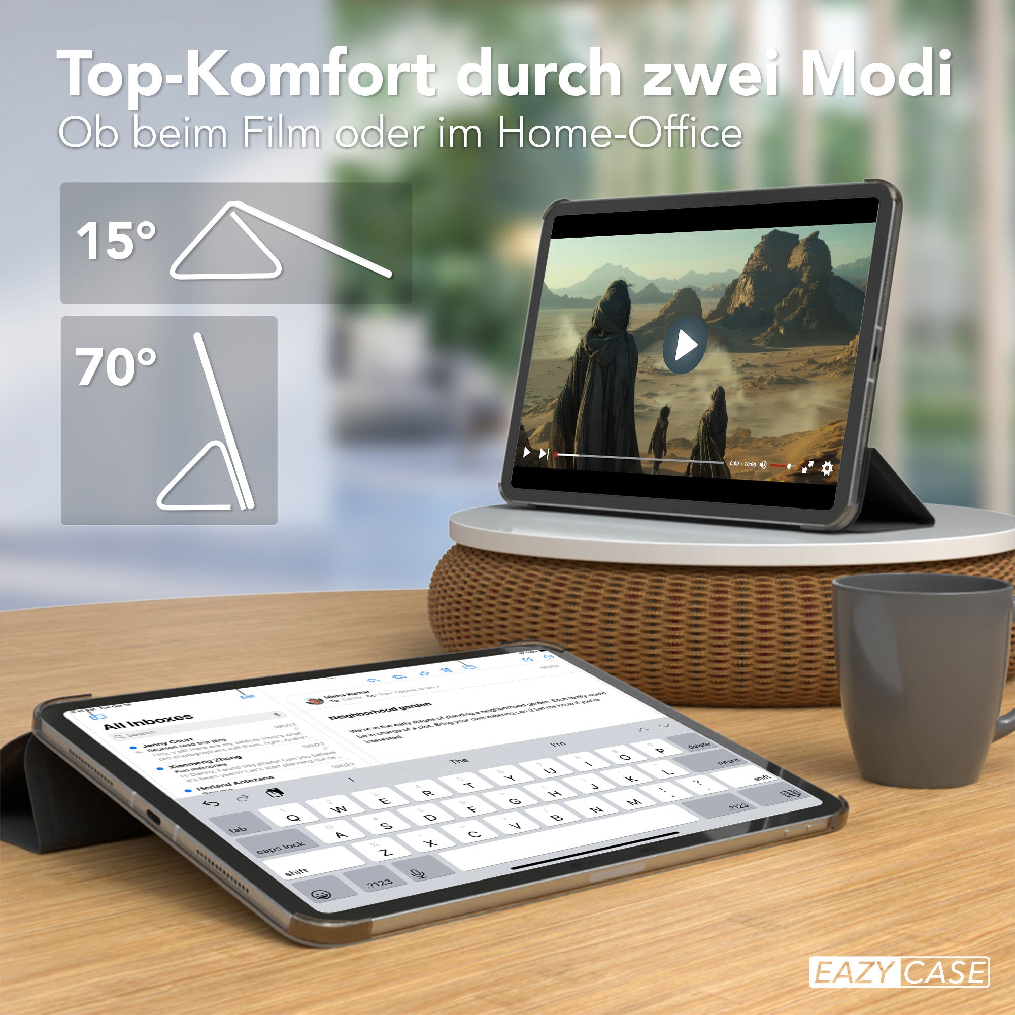 iPad Pro 11 Zoll 2025 Smartcase mit Aufstellfunktion von EAZY CASE