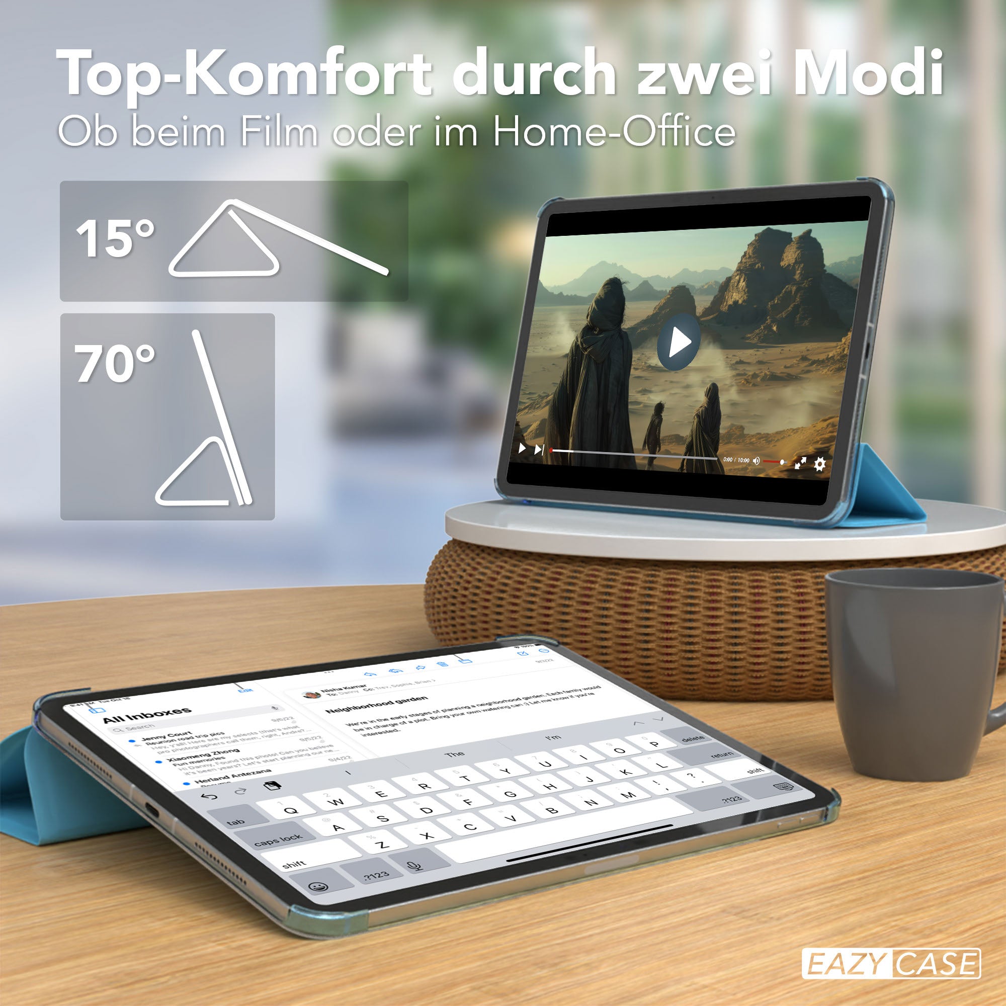 iPad Pro 11 Zoll 2025 Smartcase mit Aufstellfunktion von EAZY CASE