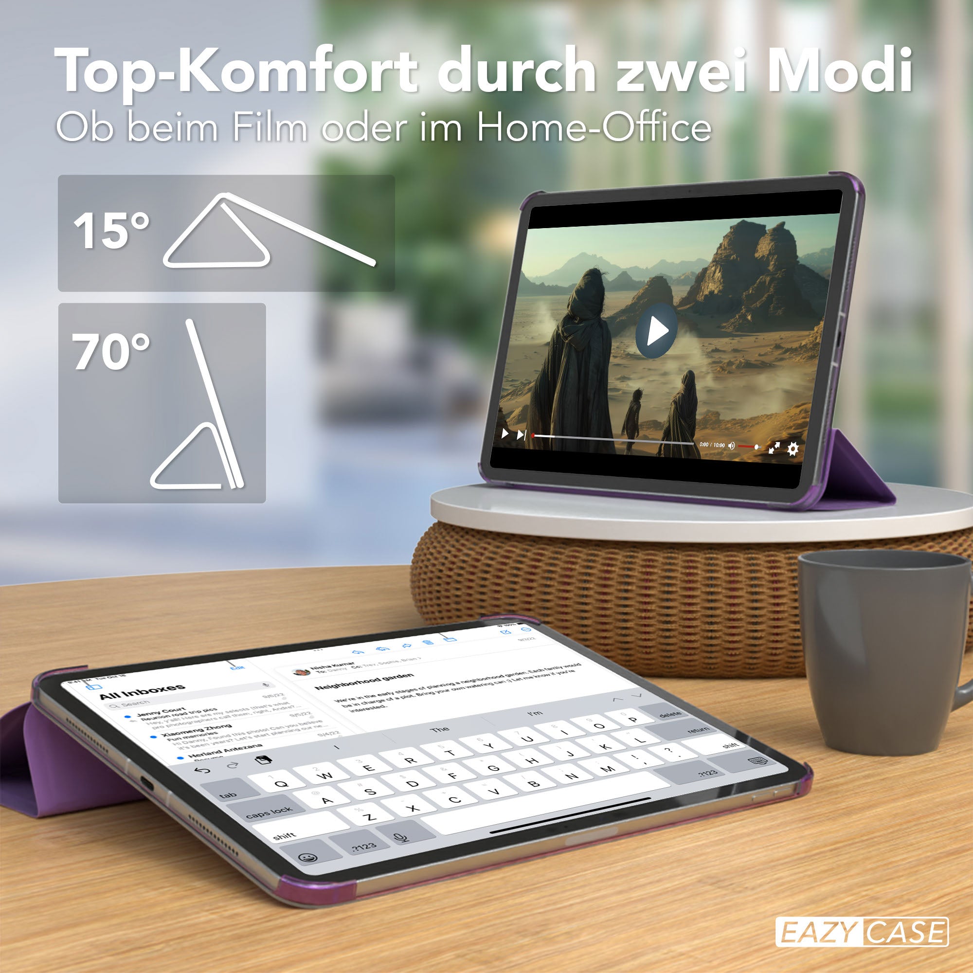 iPad Pro 11 Zoll 2025 Smartcase mit Aufstellfunktion von EAZY CASE